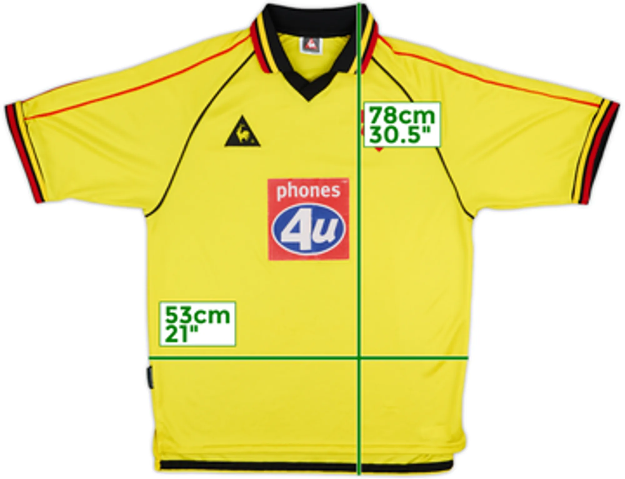 1999-01 Watford Home Shirt - 7/10 - (M)