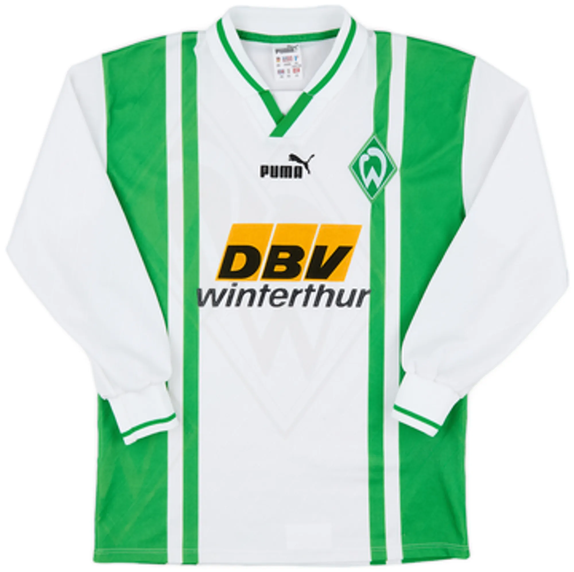 1996-97 Werder Bremen Home L/S Shirt - 9/10 - (XS)