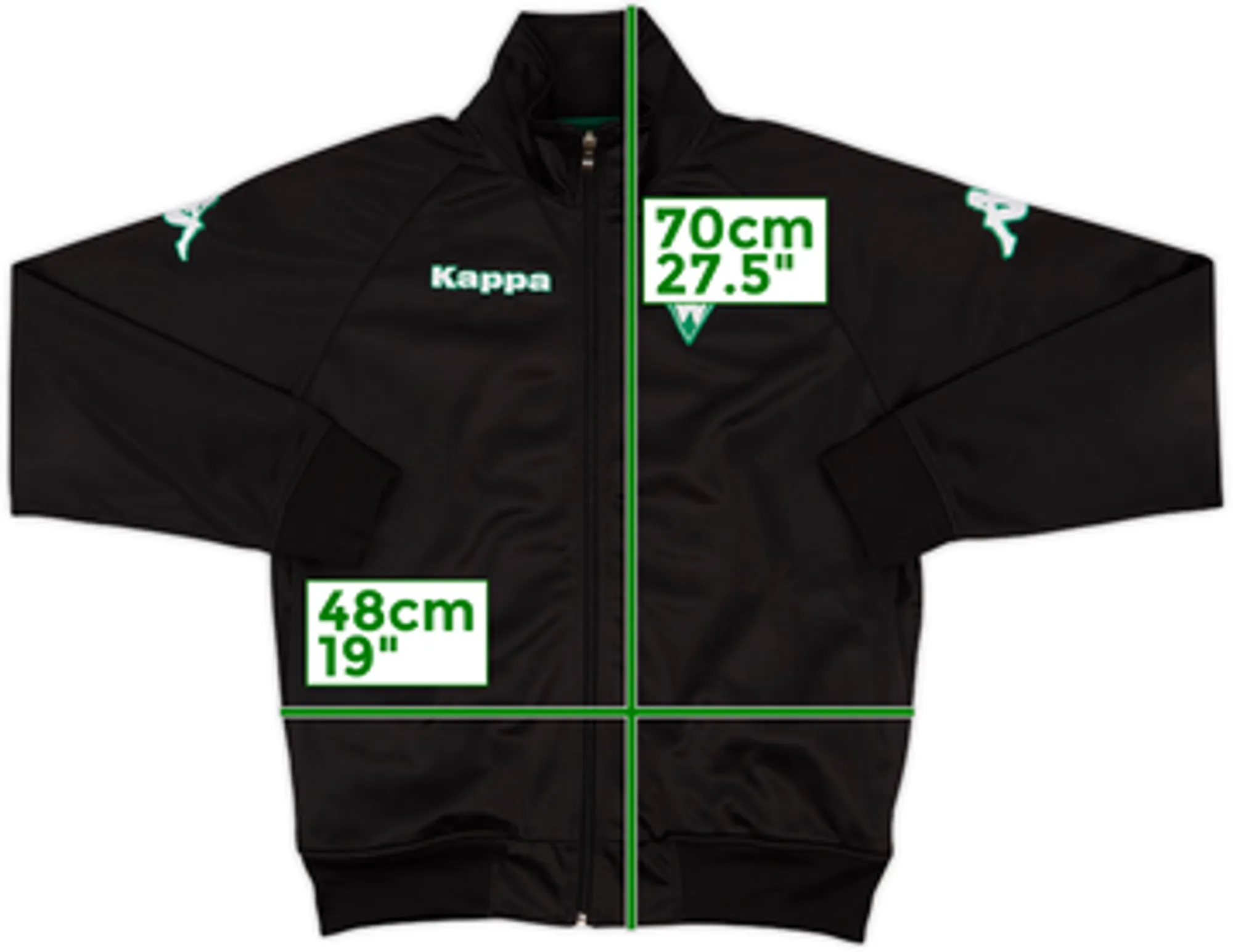 2005-06 Werder Bremen Kappa Track Jacket - 8/10 - (XL.Boys)