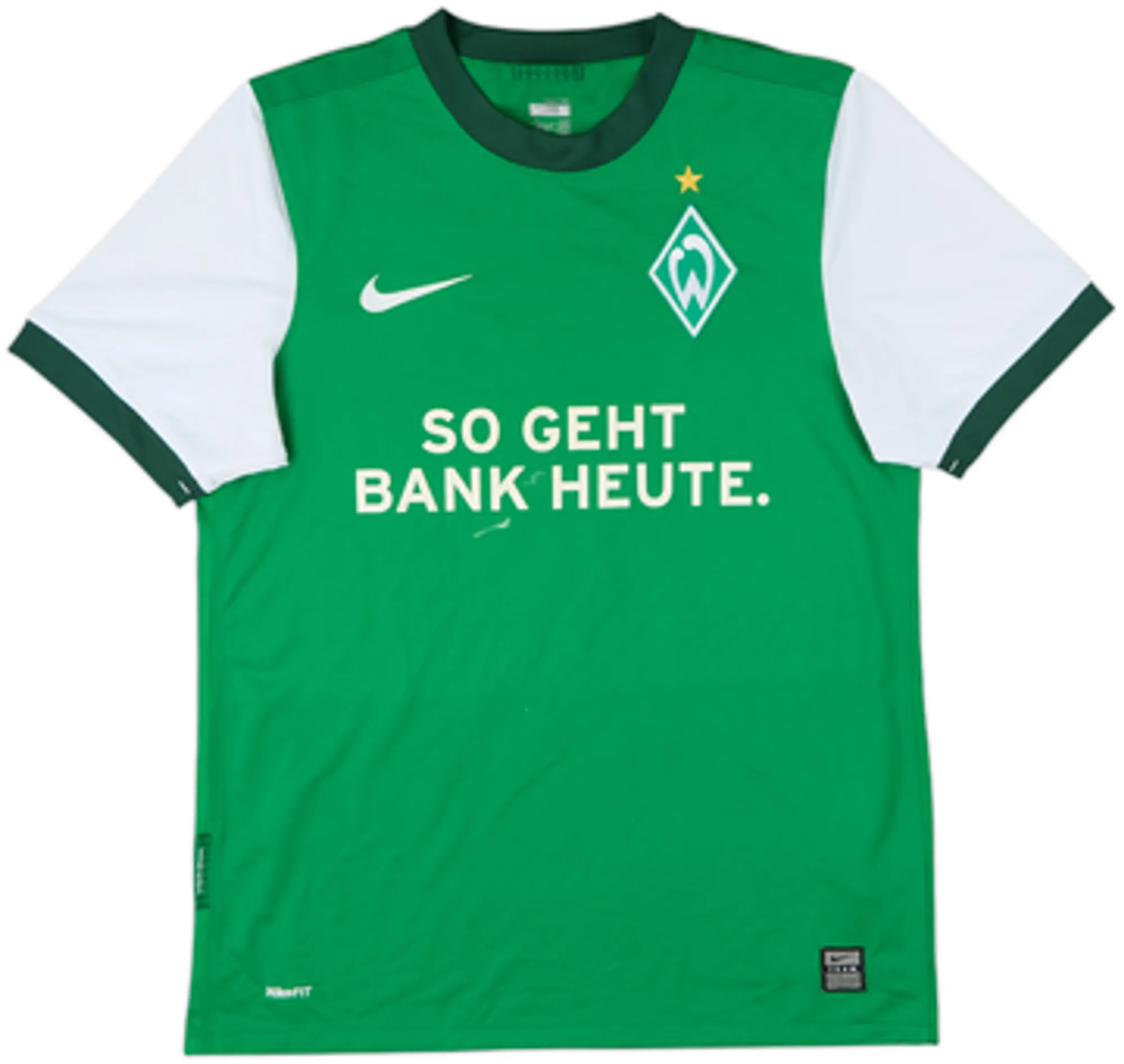 2009-10 Werder Bremen Home Shirt Naldo #4 - 5/10 - (S)