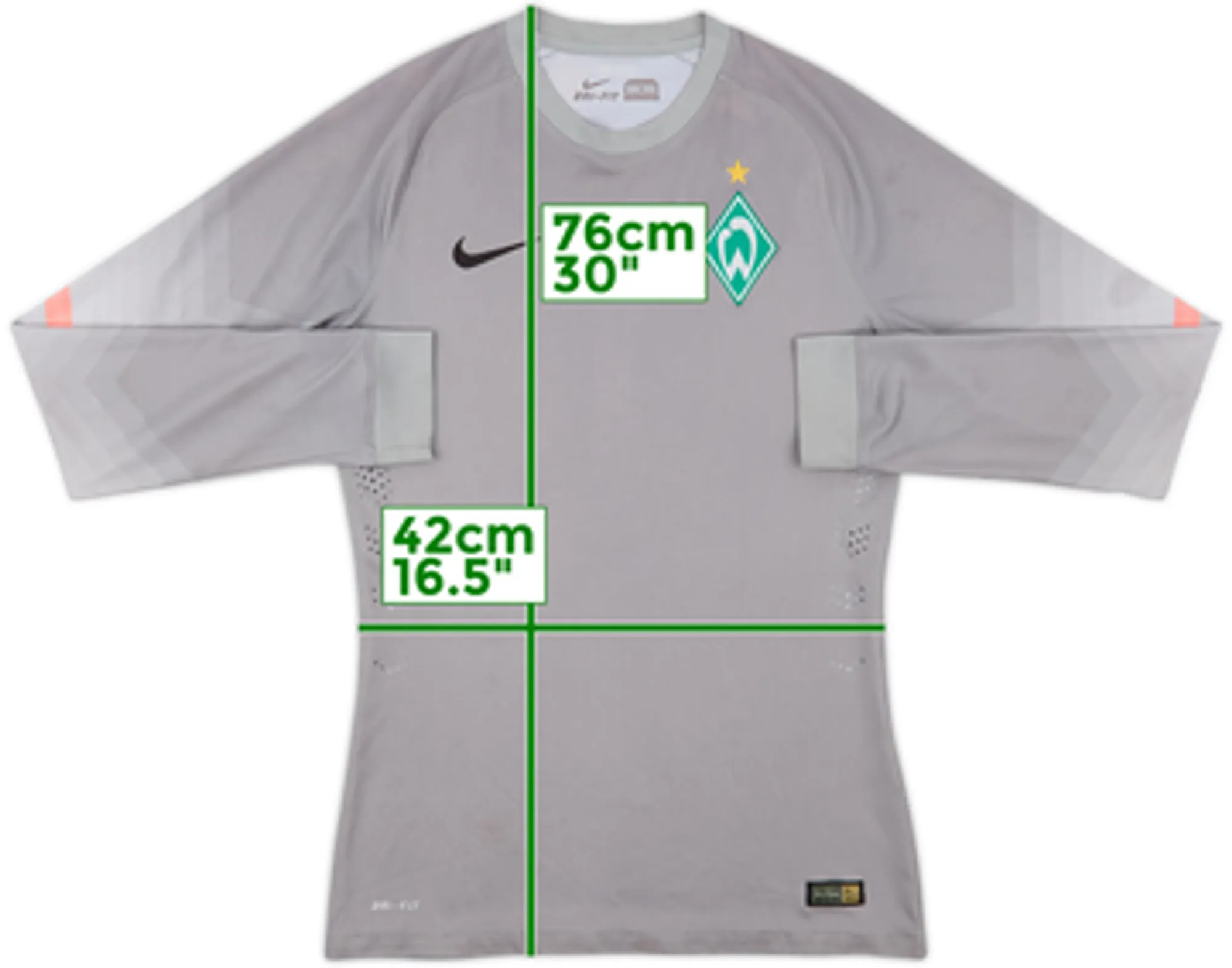 2014-15 Werder Bremen Player Issue GK Shirt - 7/10 - (M)