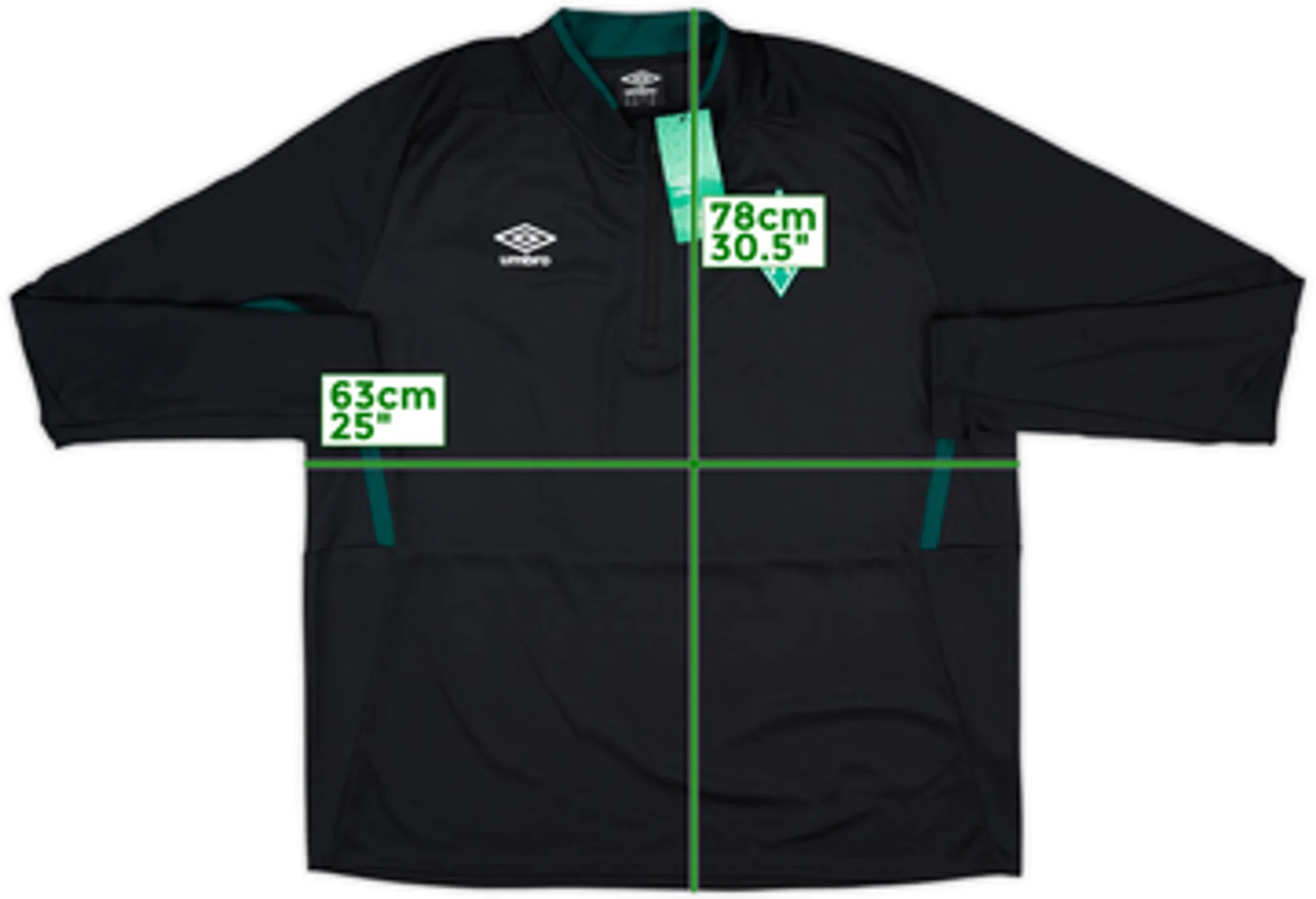 2019-20 Werder Bremen Umbro 1/4 Zip Training Top (3XL)