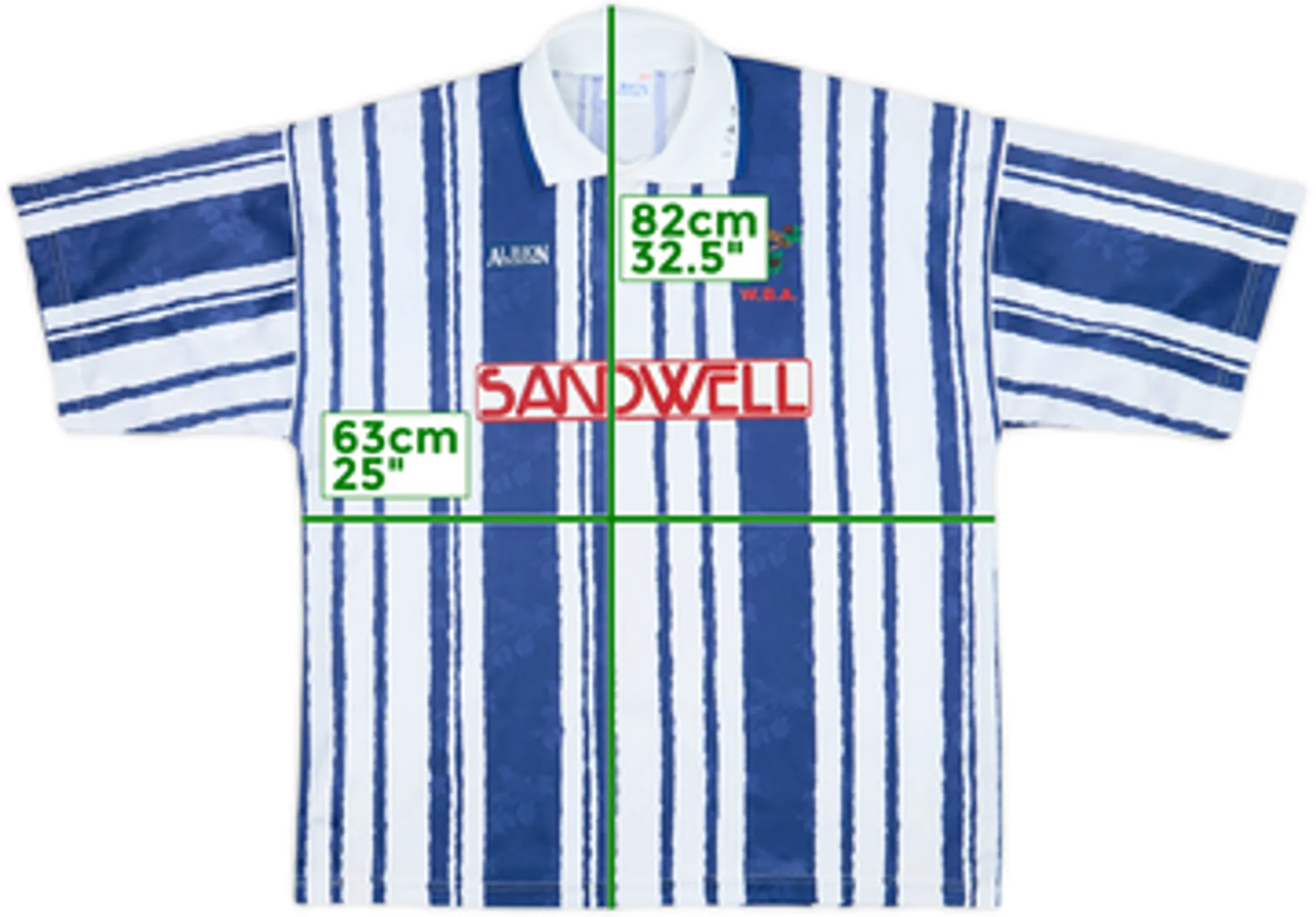 1992-93 West Brom Home Shirt - 6/10 - (XL/XXL)