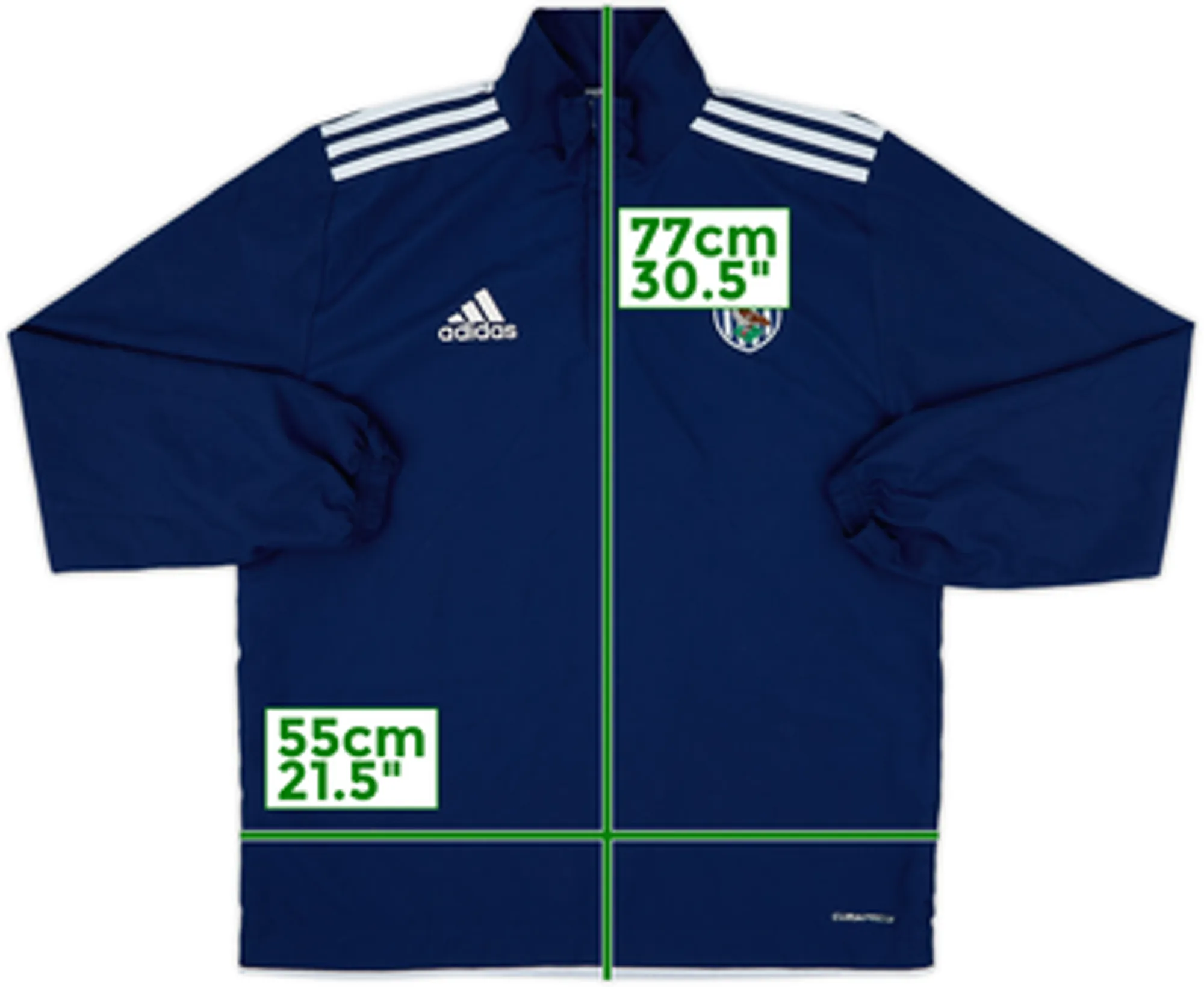 2011-12 West Brom adidas 1/4 Zip Drill Top - 7/10 - (XL.Boys)