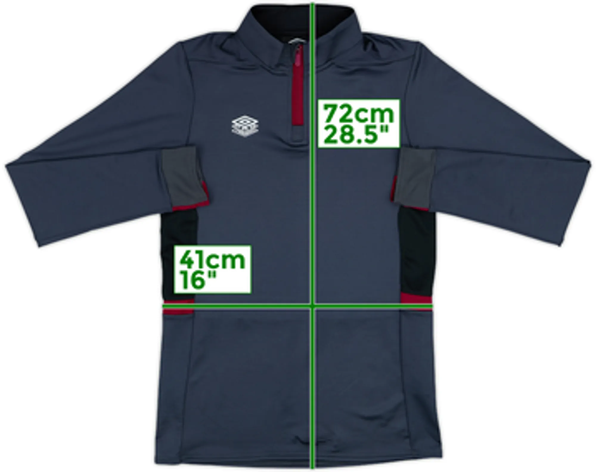 2017-18 West Ham Umbro 1/4 Zip Training Top - 10/10 - (XL.Boys)