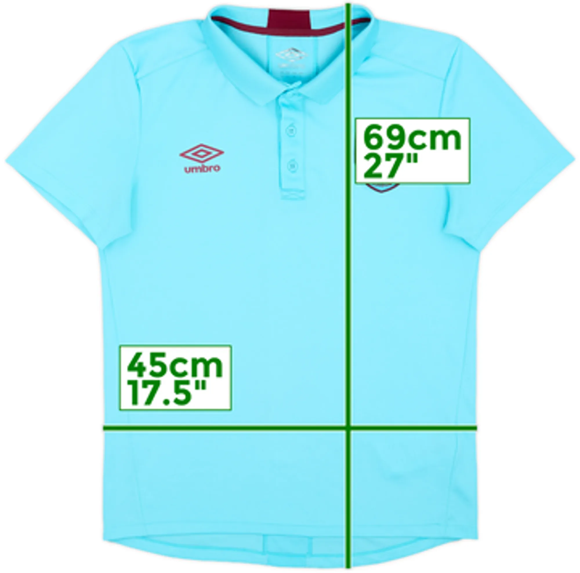 2018-19 West Ham Umbro Polo Shirt - 8/10 - (S)