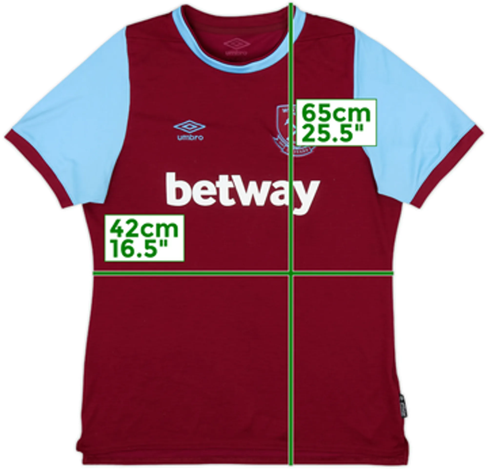 2020-21 West Ham Home Shirt - 8/10 - (Women's M)