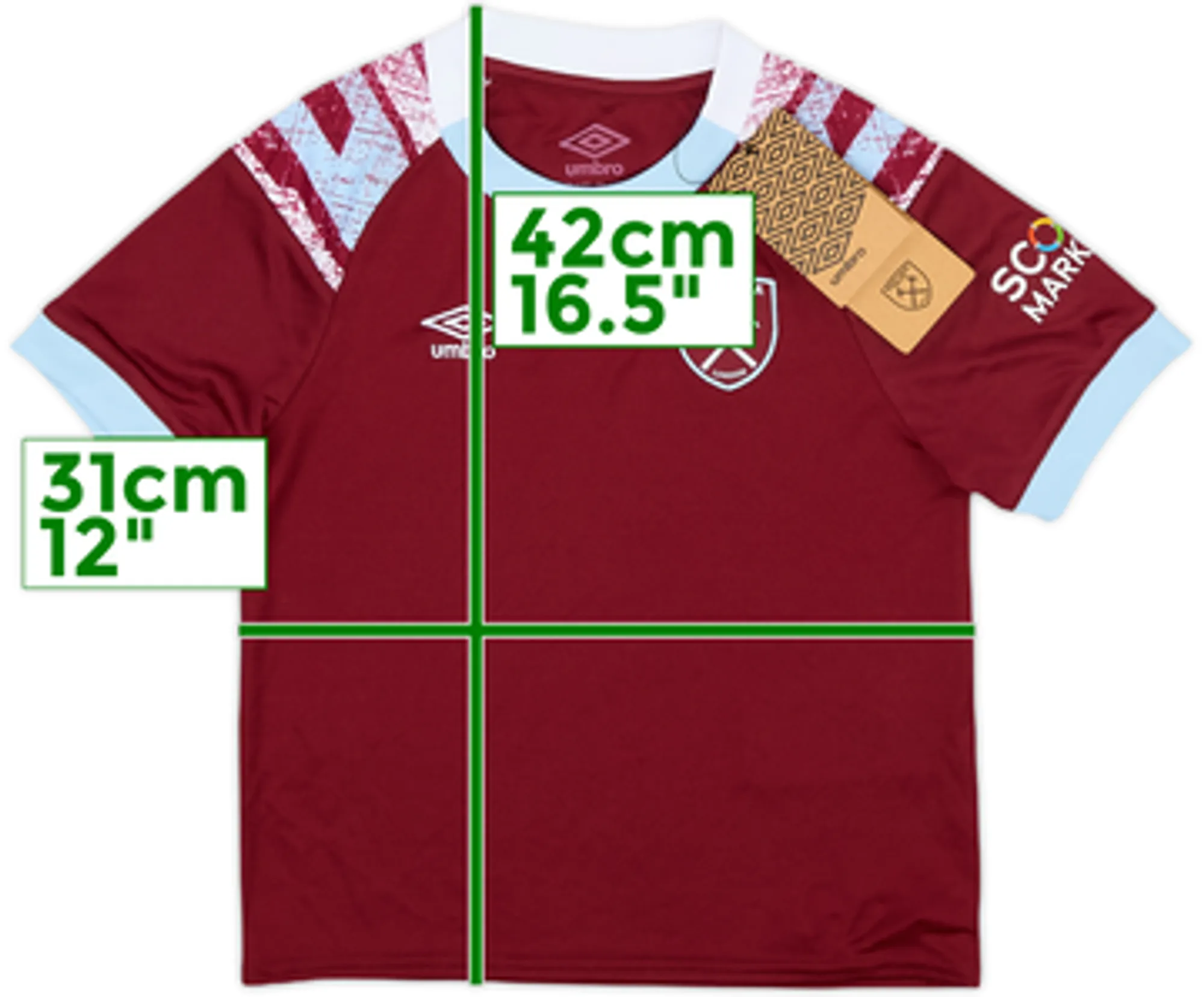 2022-23 West Ham Home Shirt (4-5 Years)