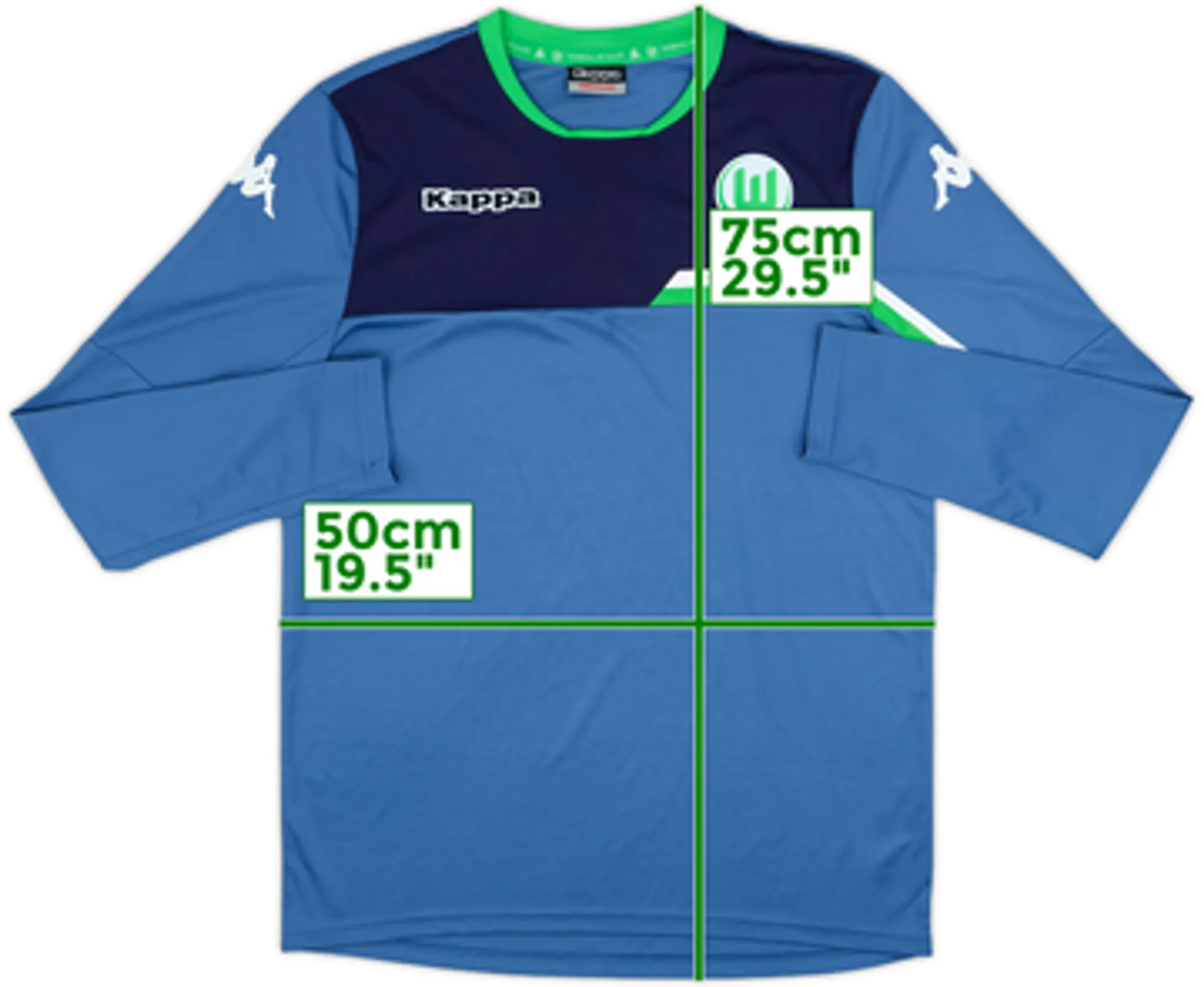 2015-16 Wolfsburg Kappa Training L/S Shirt - 8/10 - (M)