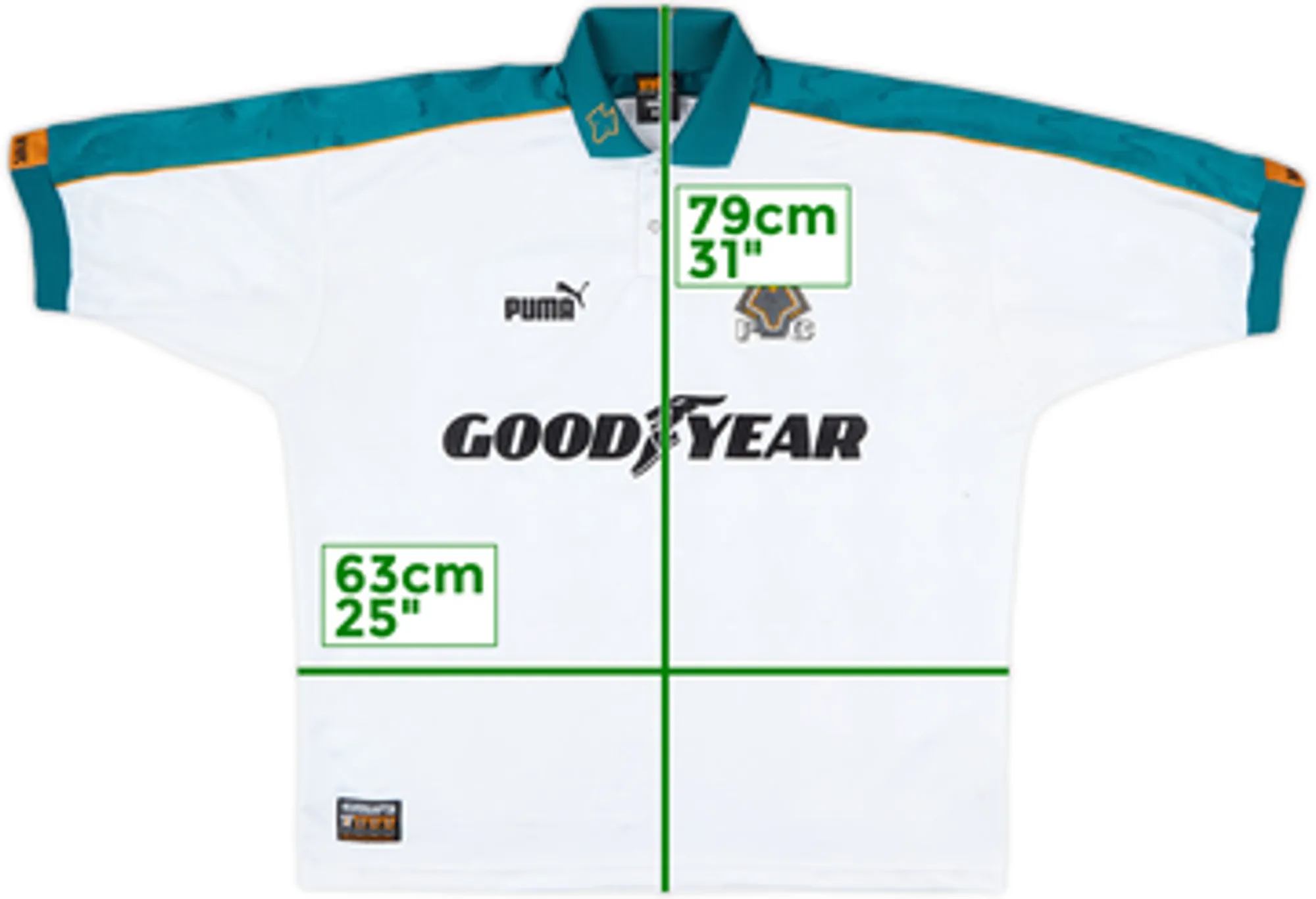 1997-99 Wolves Away Shirt - 8/10 - (S)