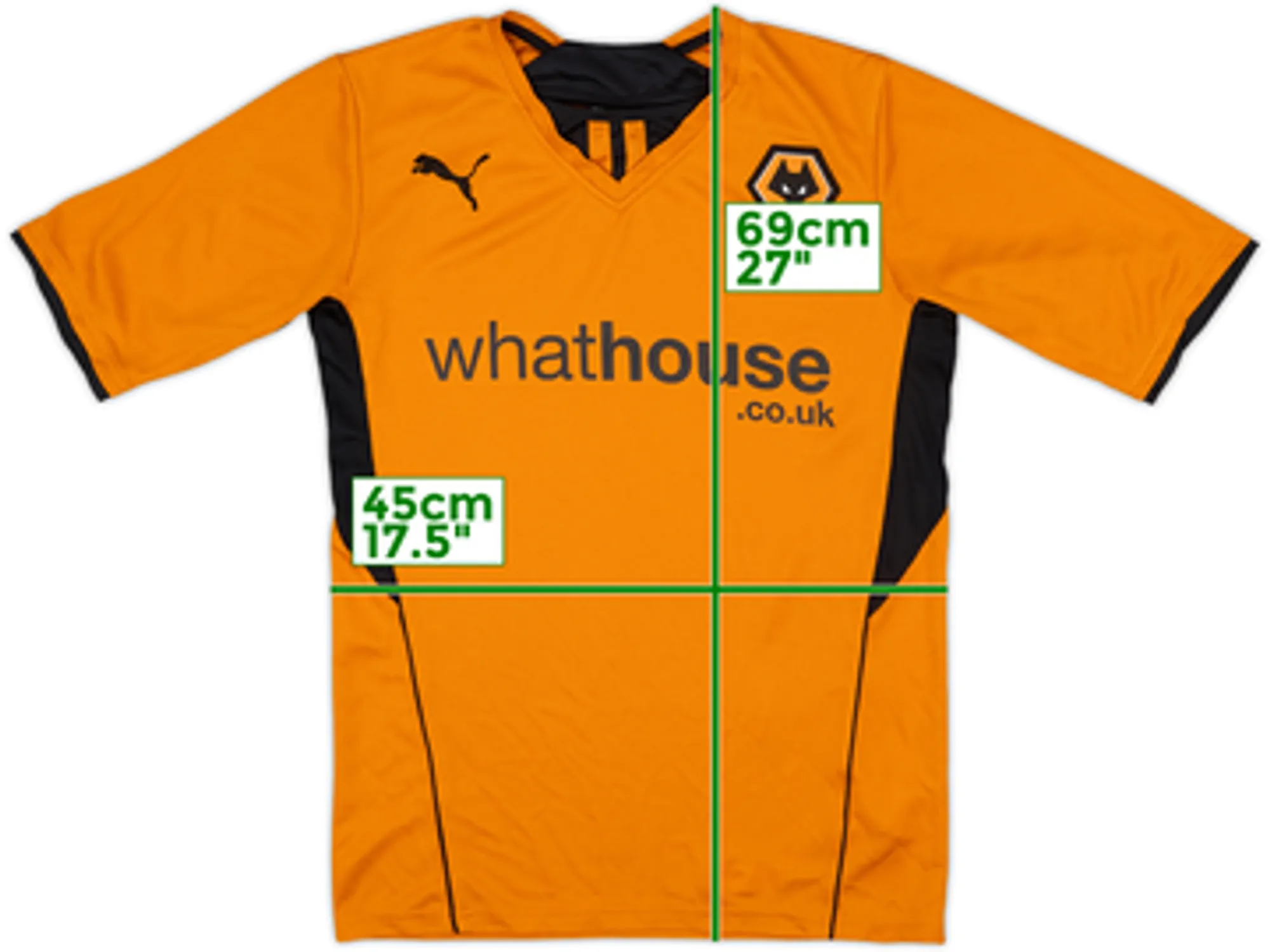 2013-14 Wolves Home Shirt - 9/10 - (L)