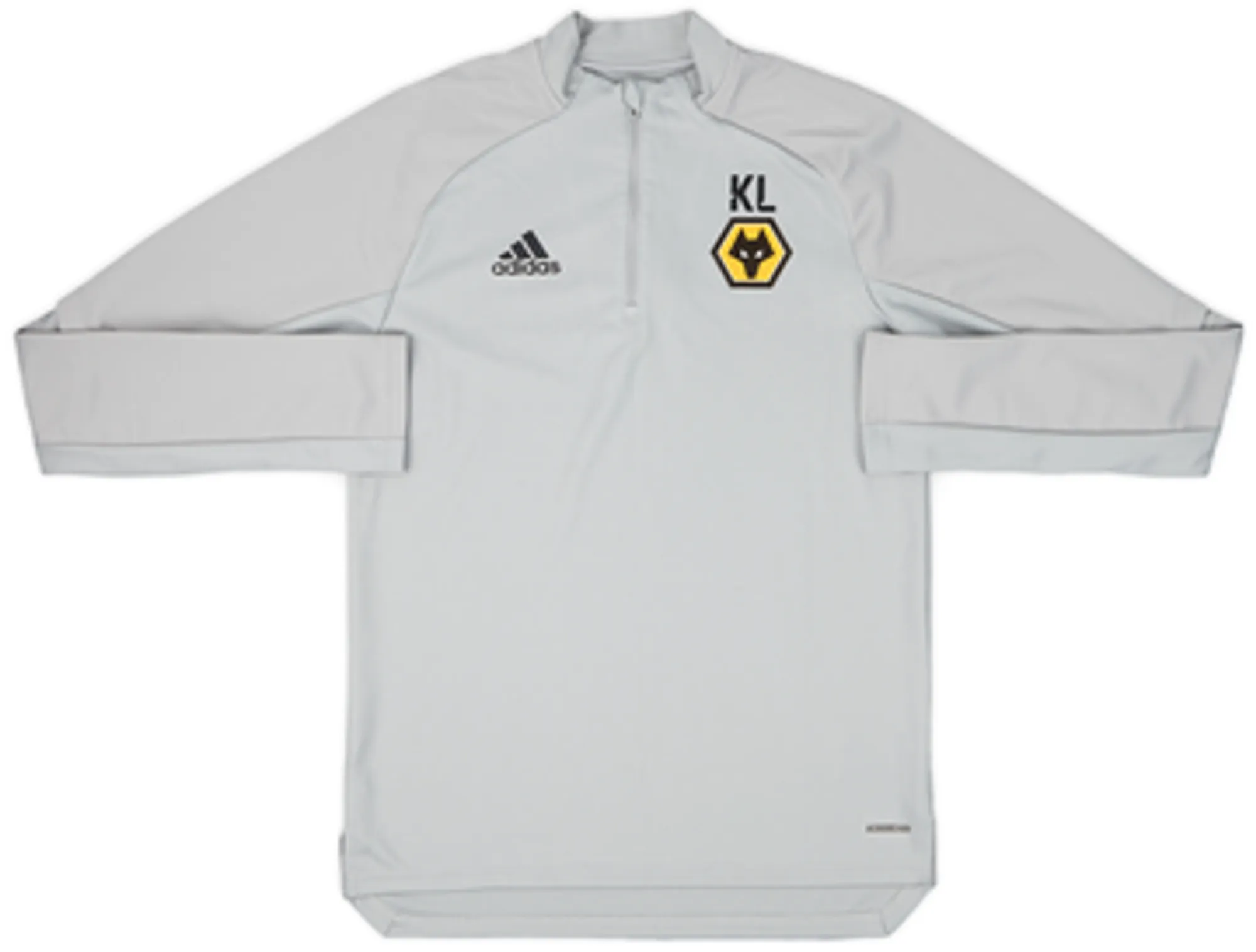 2020-21 Wolves adidas Staff Issue 1/4 Zip Drill Top KL - 9/10 - (S)