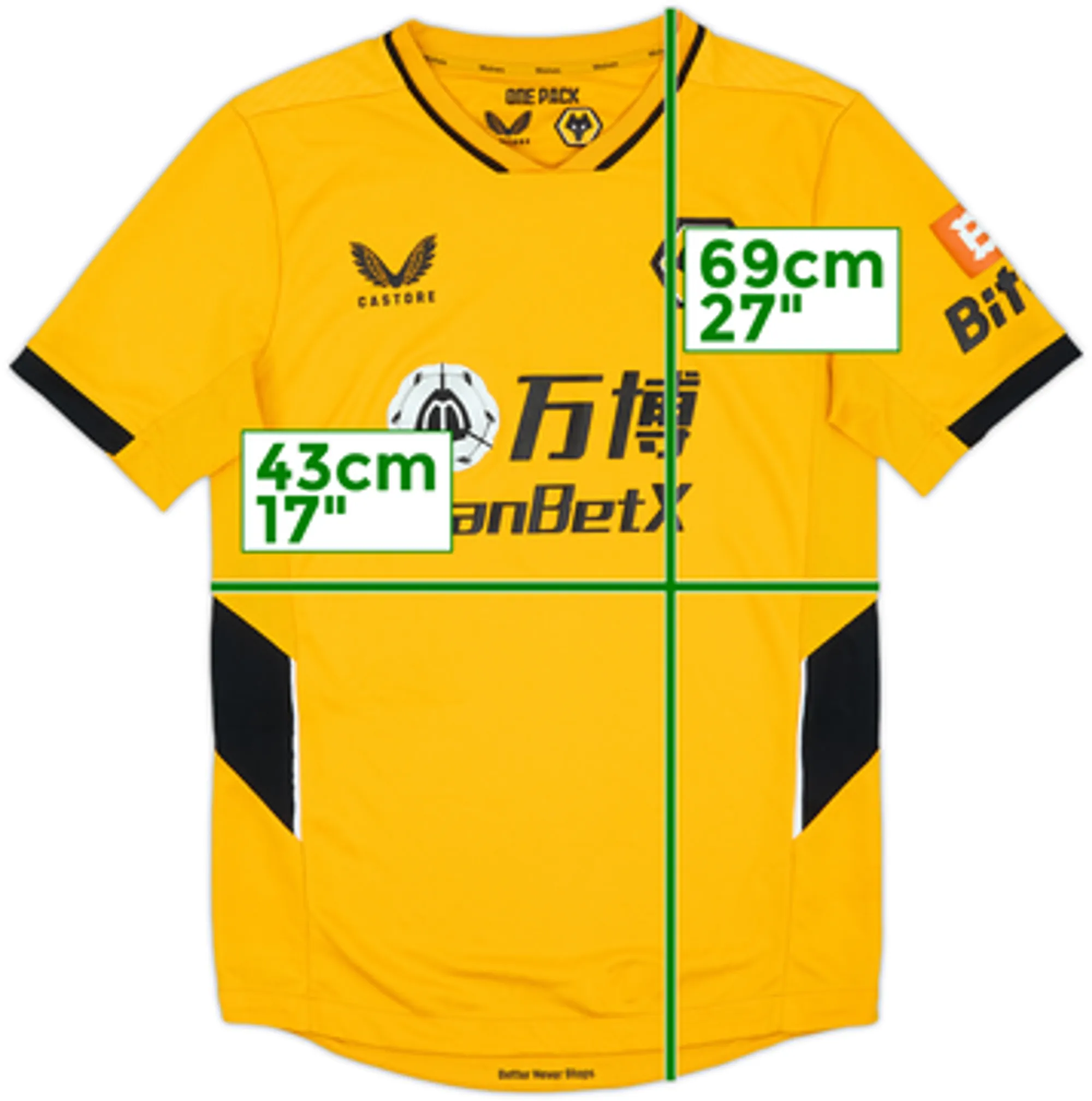 2021-22 Wolves Home Shirt - 9/10 - (L)