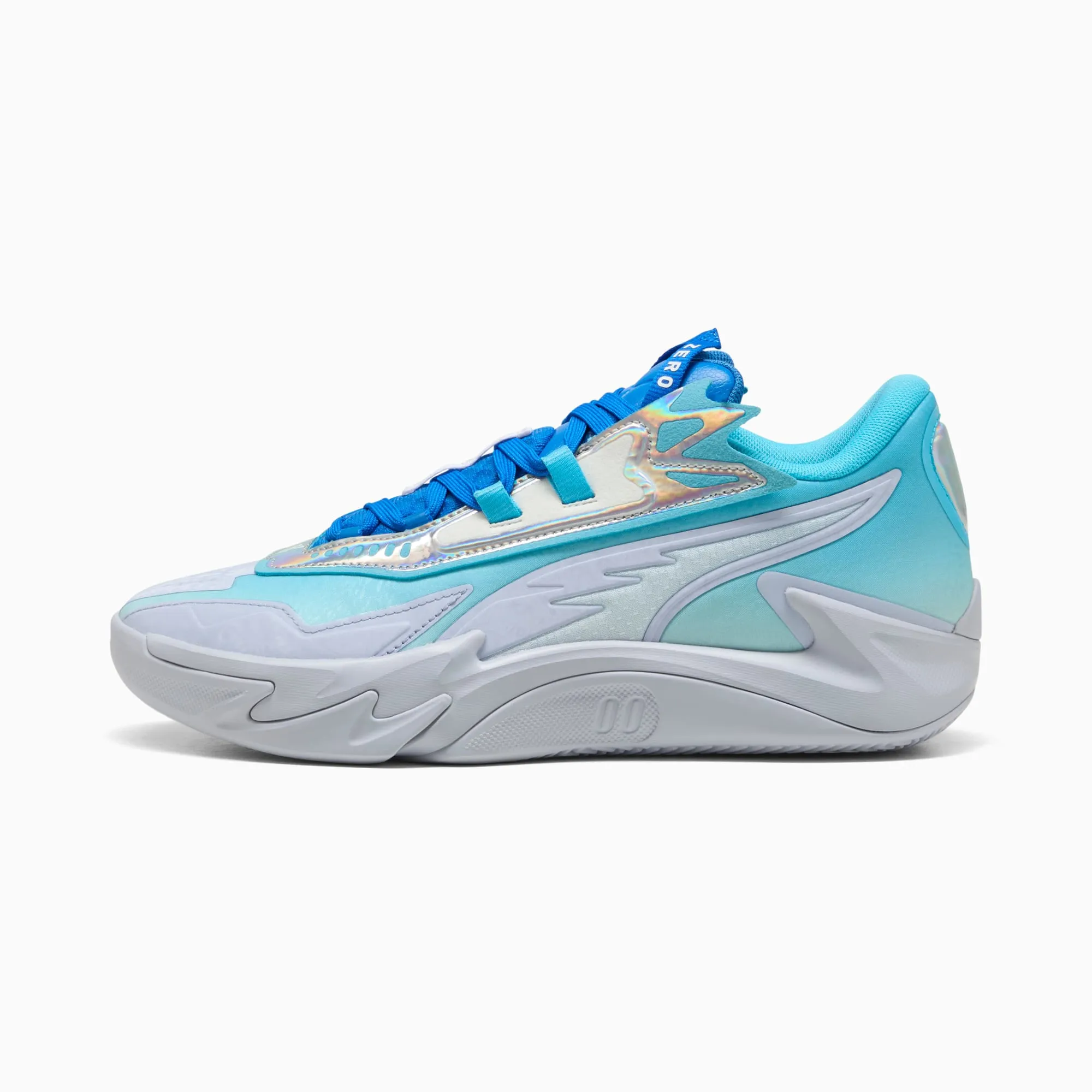 PUMA Scoot Zeros II Crystal Basketball Shoes Unisex, Peaceful Blue/Bright Aqua, size 10
