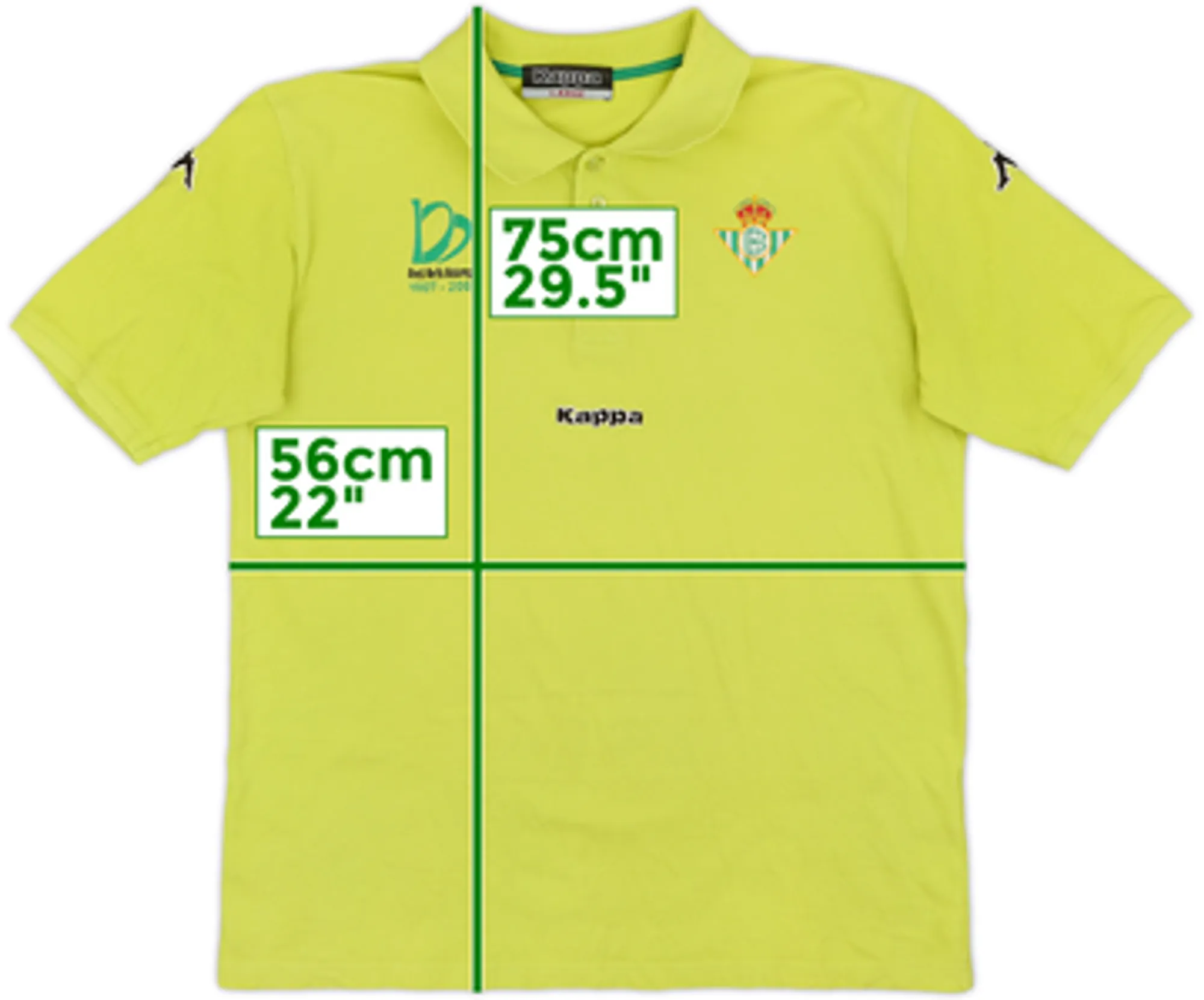 2007-08 Real Betis Kappa Centenary Polo Shirt - 8/10 - (L)