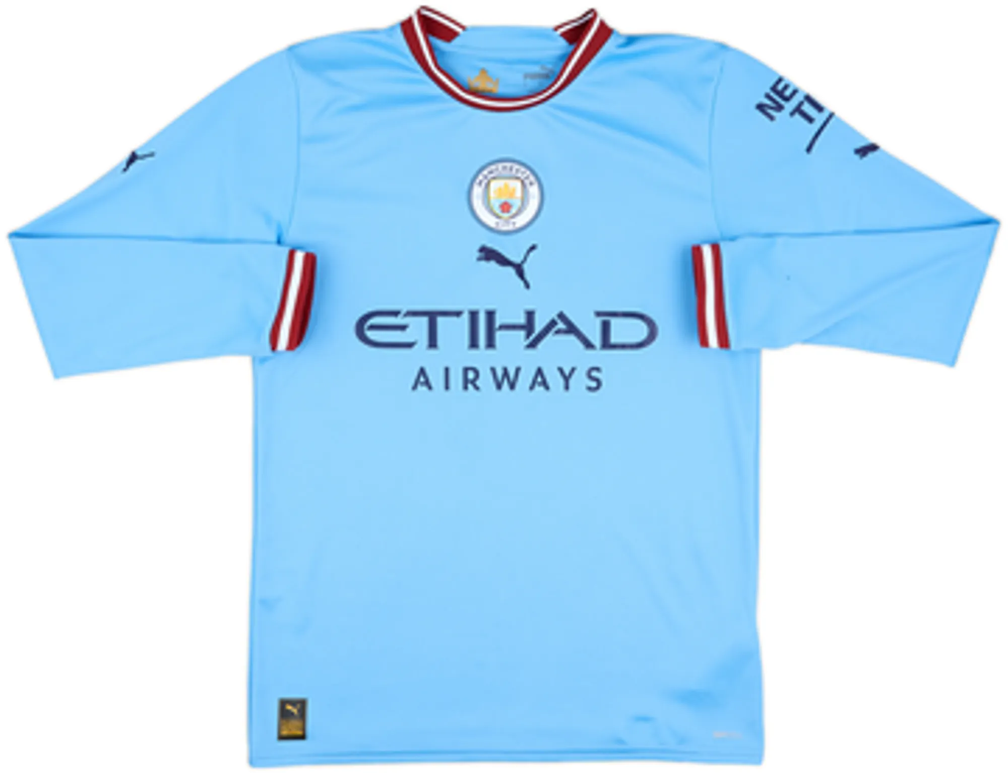2022-23 Manchester City Home L/S Shirt Haaland #9 - 10/10 - (S)