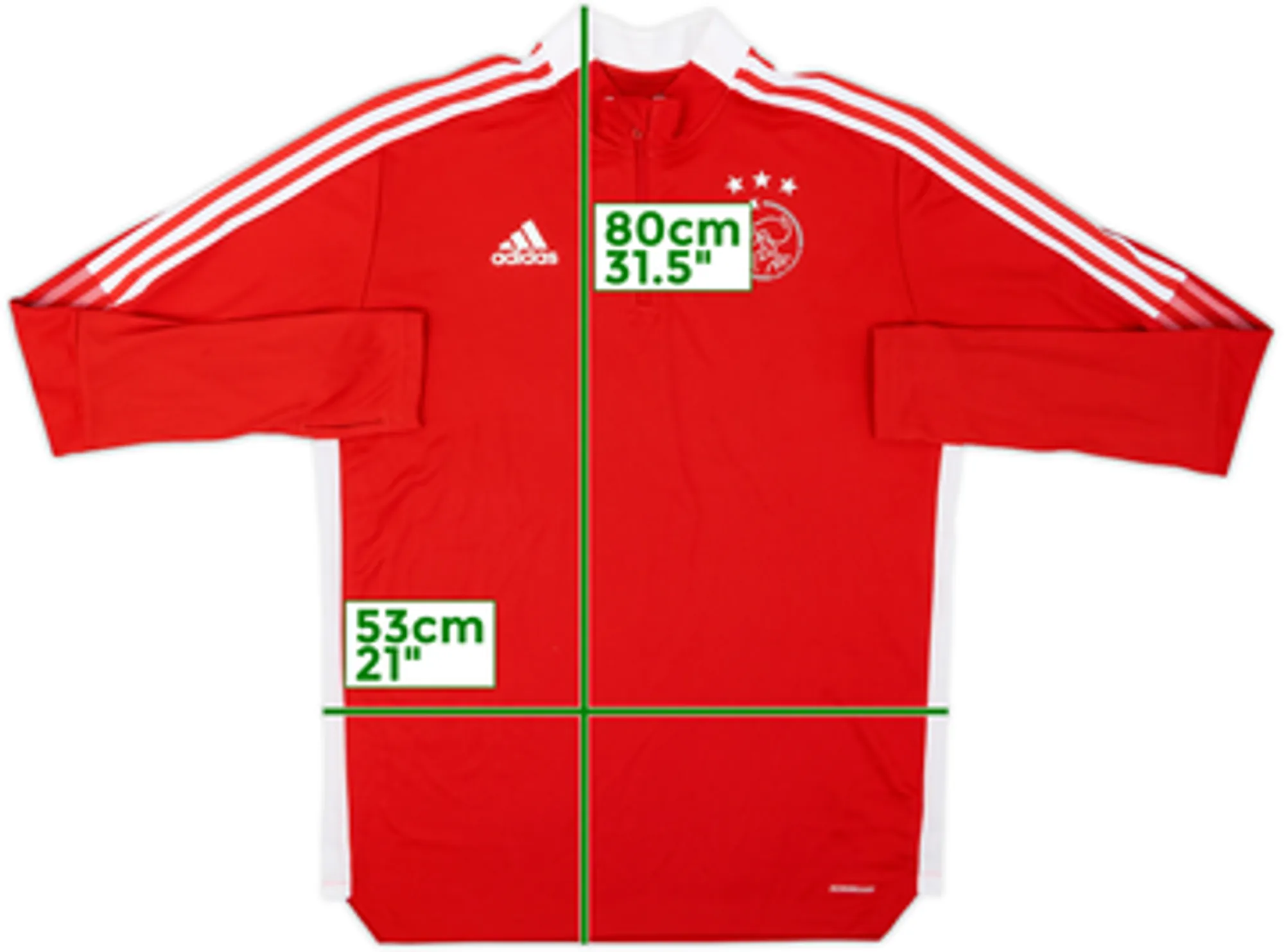 2021-22 Ajax adidas 1/4 Zip Drill Top - 7/10 - (L)