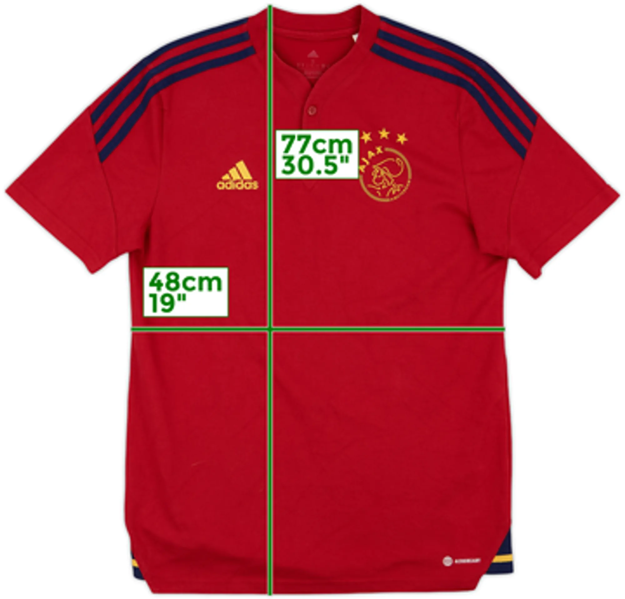 2022-23 Ajax adidas Polo Shirt - 10/10 - (M)