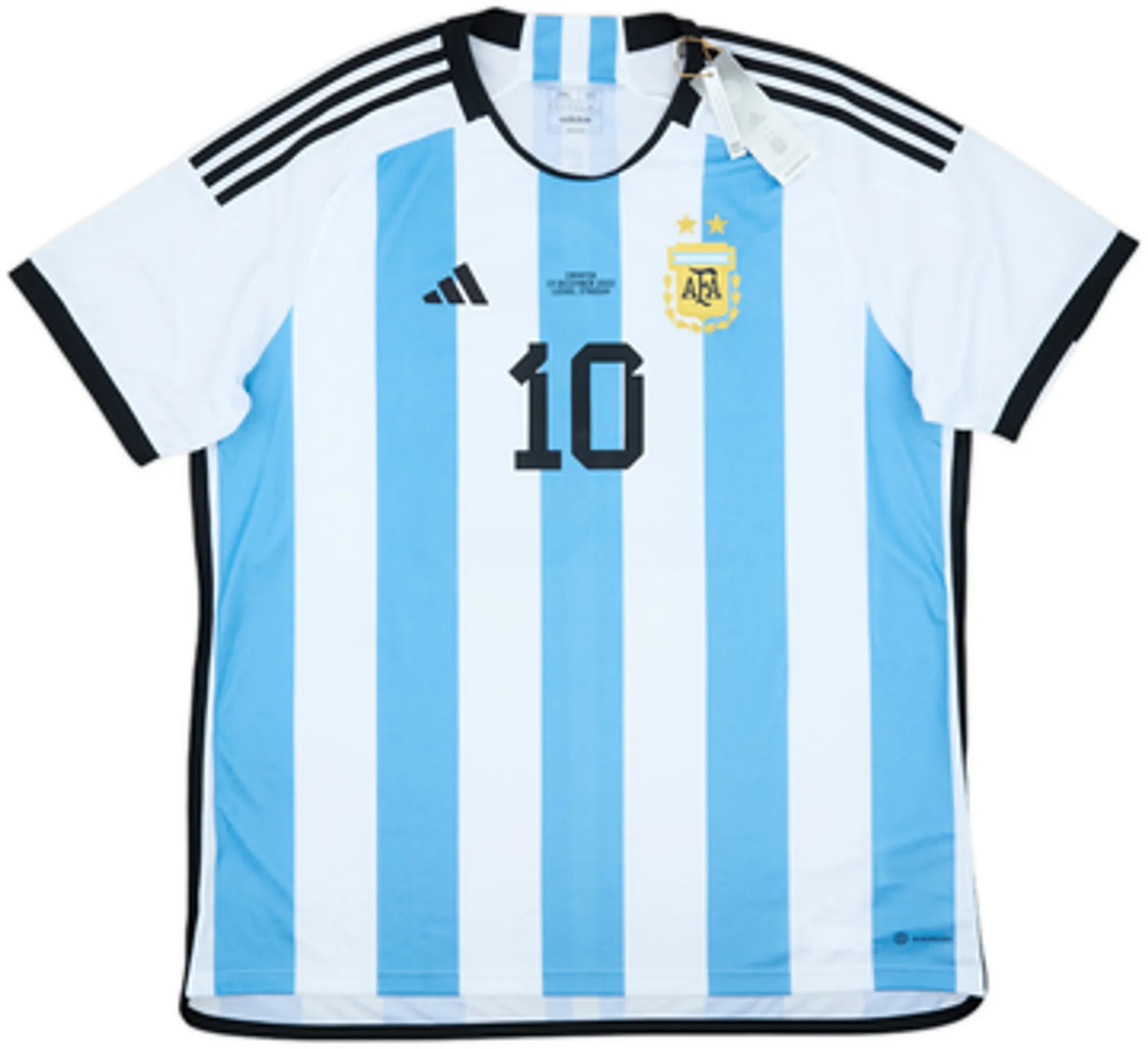2022-23 Argentina 'vs Croatia' Home Shirt Messi #10 (XXL)