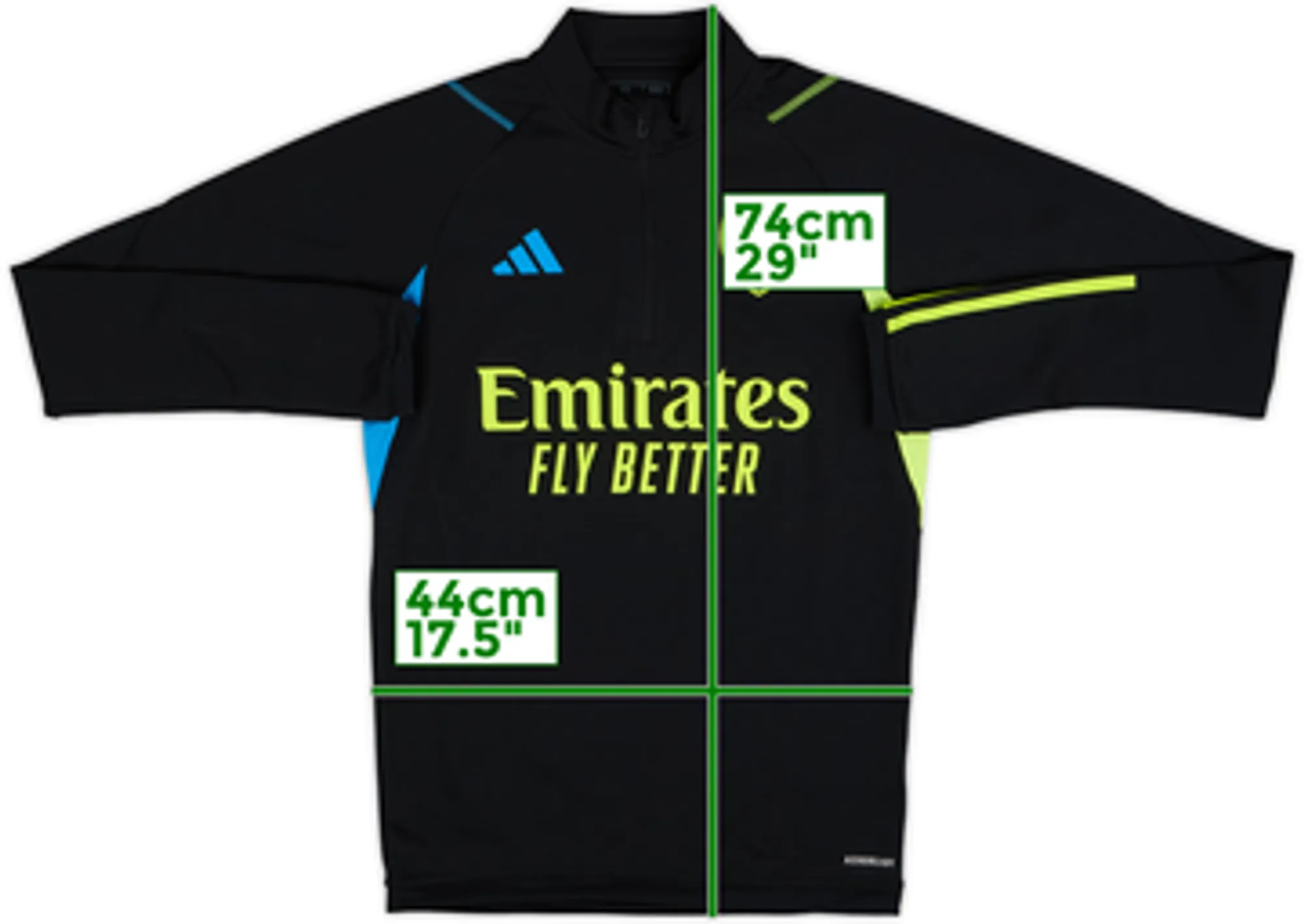 2023-24 Arsenal adidas 1/4 Zip Training Top - 8/10 - (XS)