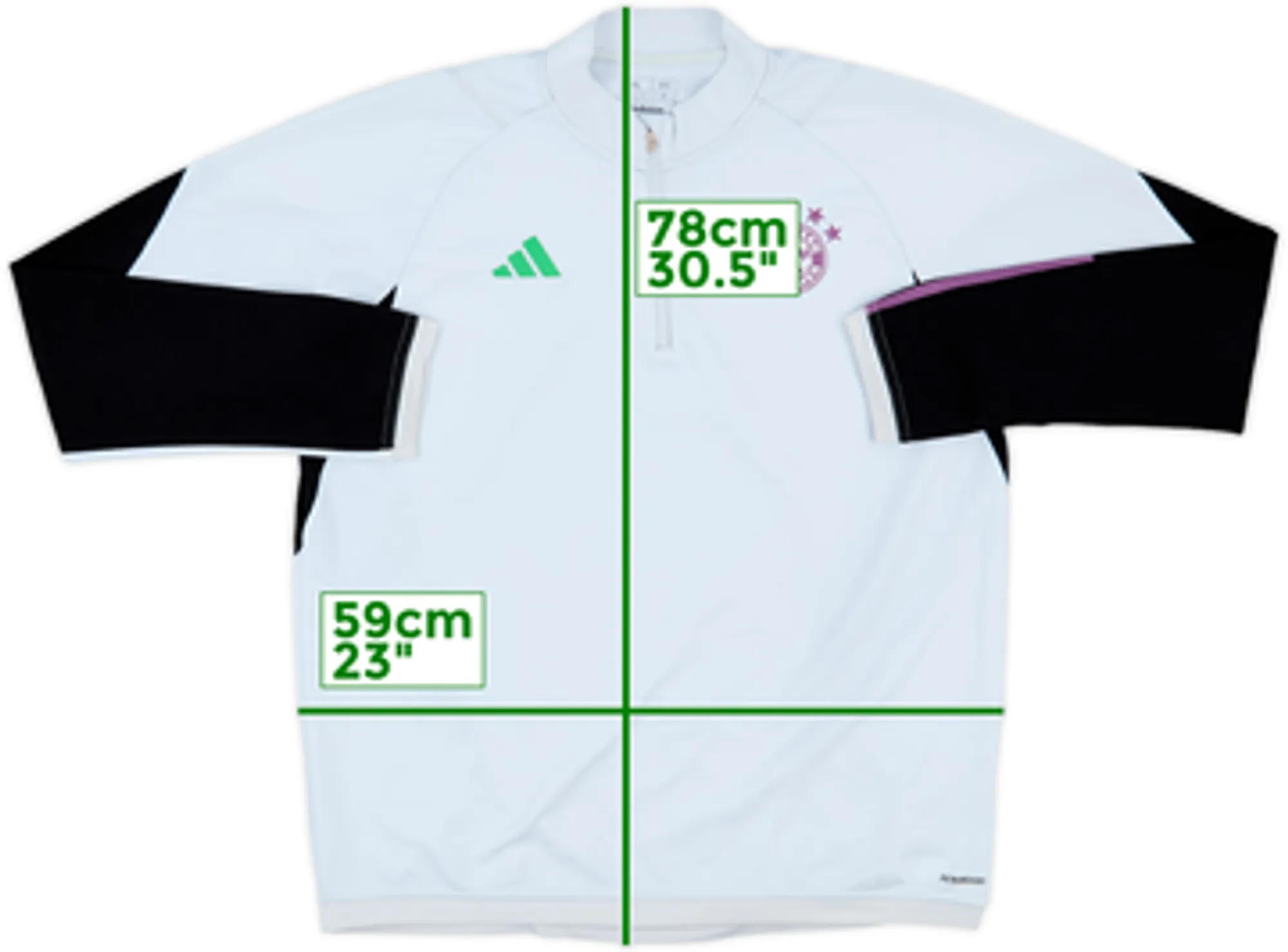 2023-24 Bayern Munich adidas 1/4 Zip Training Top - 6/10 - (XL)