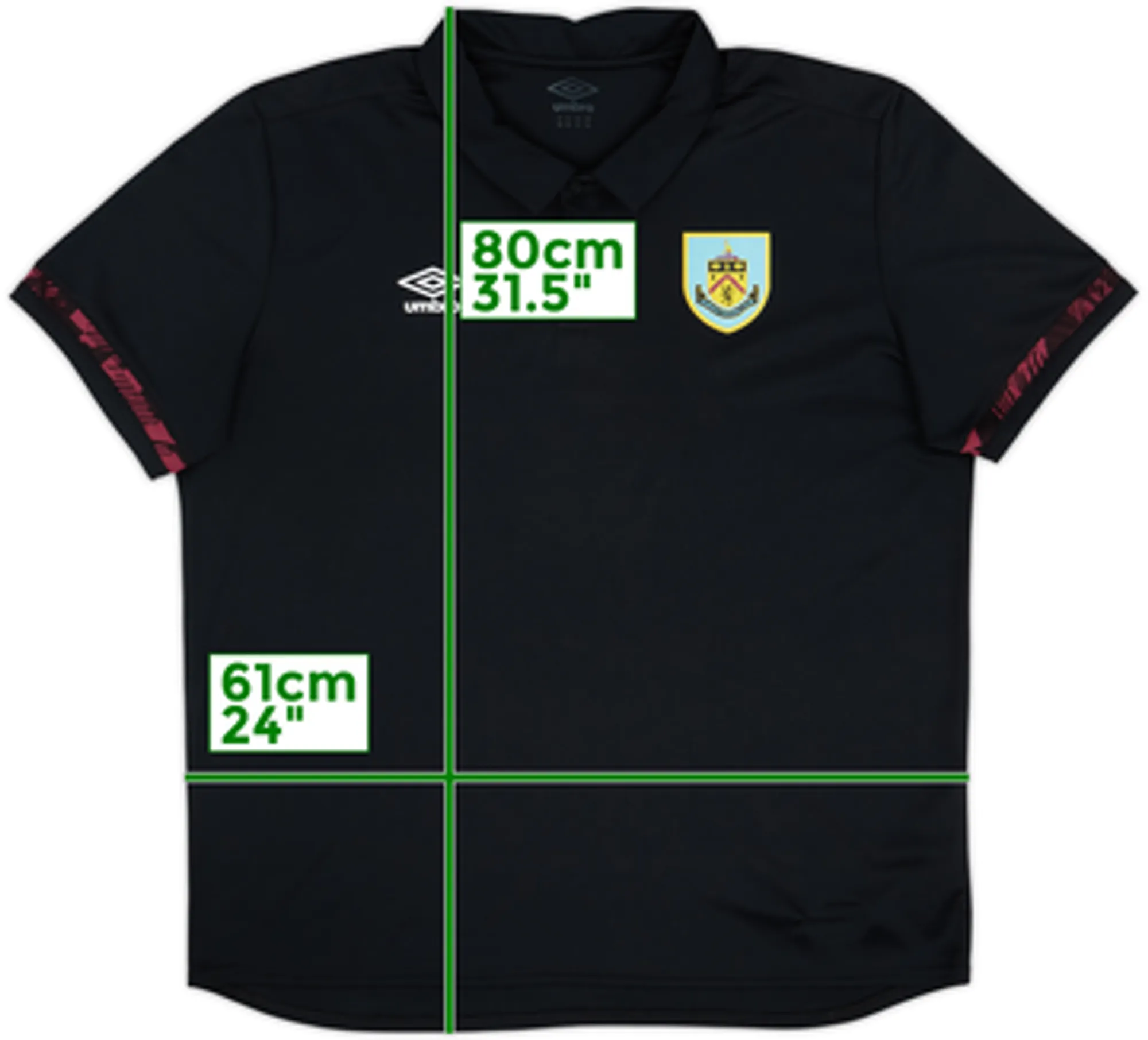 2015-16 Burnley Umbro Polo Shirt - 9/10 - (L)