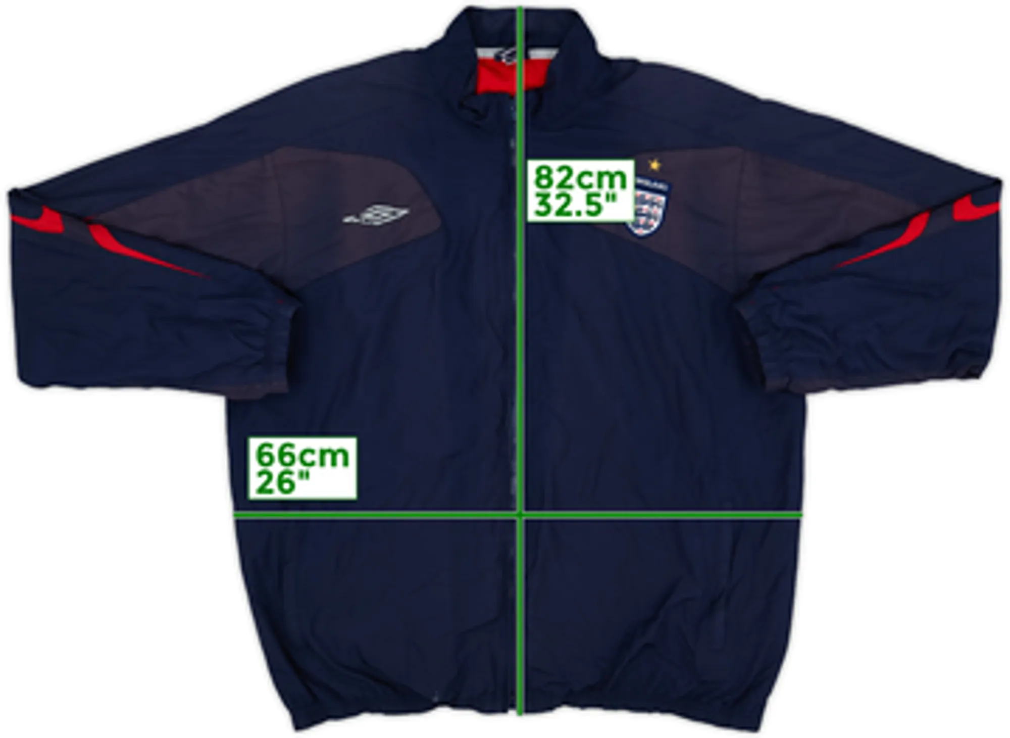 2004-05 England Umbro Track Jacket - 8/10 - (L)