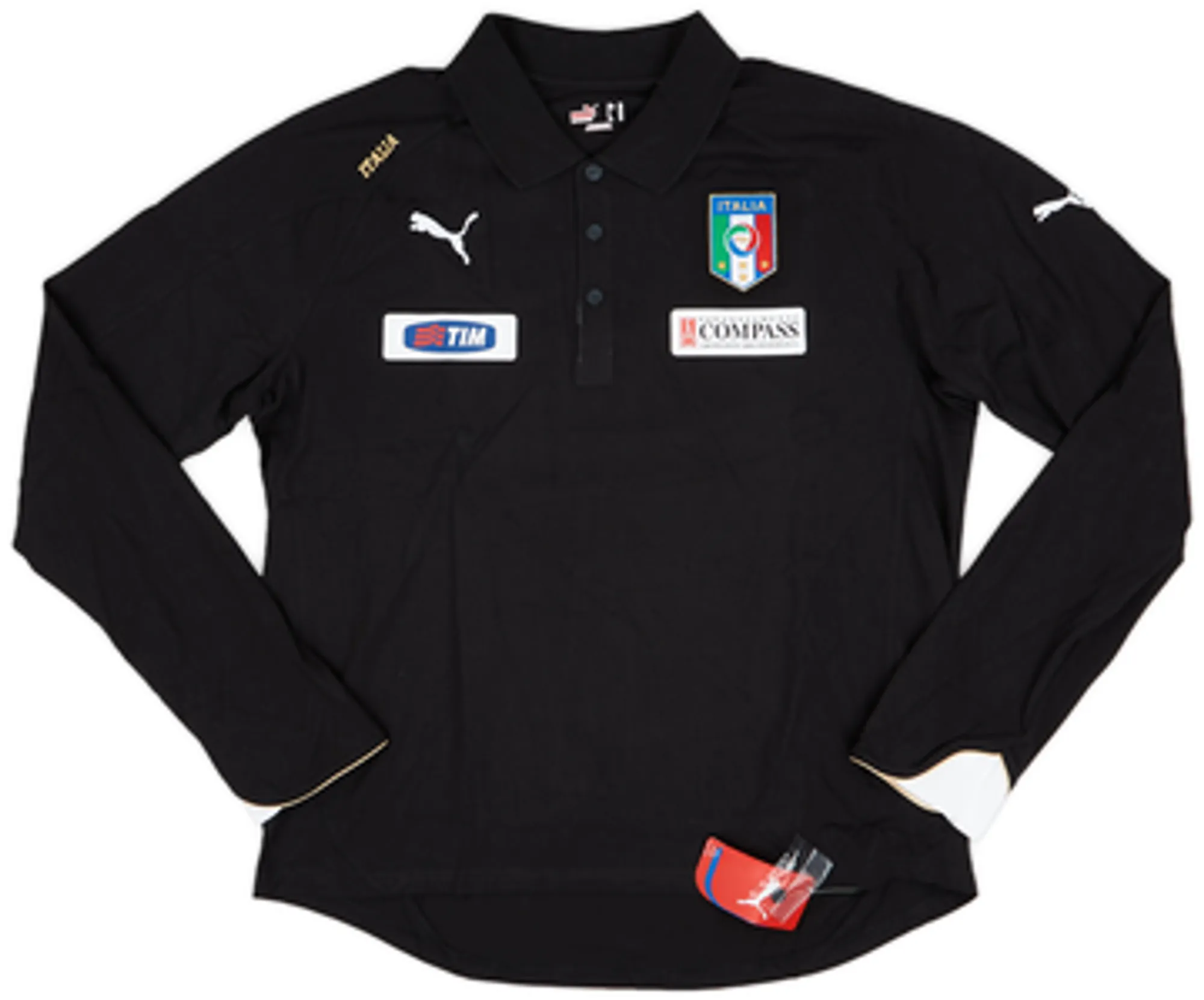 2007-08 Italy Puma Polo L/S Shirt (XL)