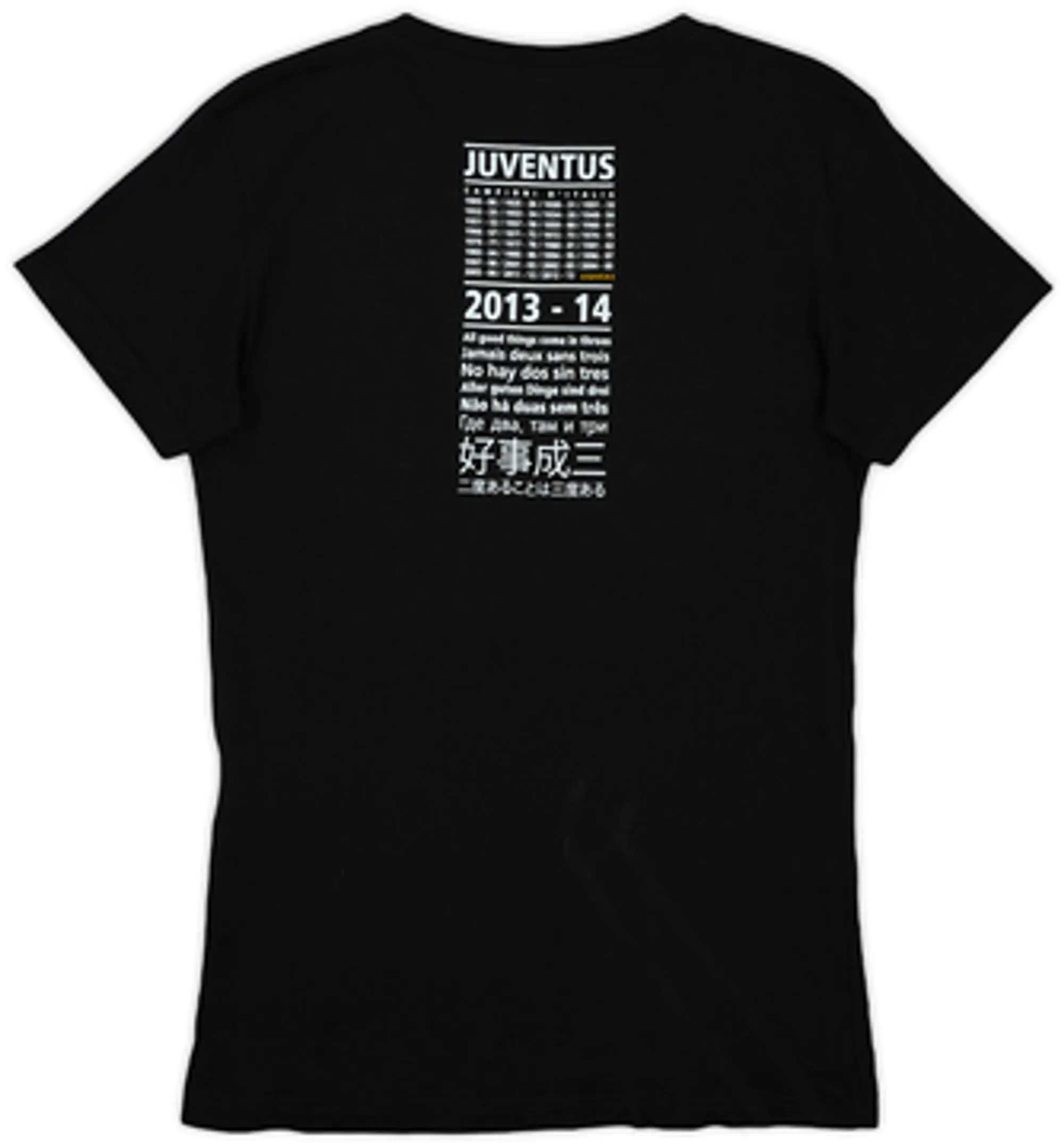 2013-14 Juventus 'Campioni D'Italia' Graphic Tee - 8/10 - (S)