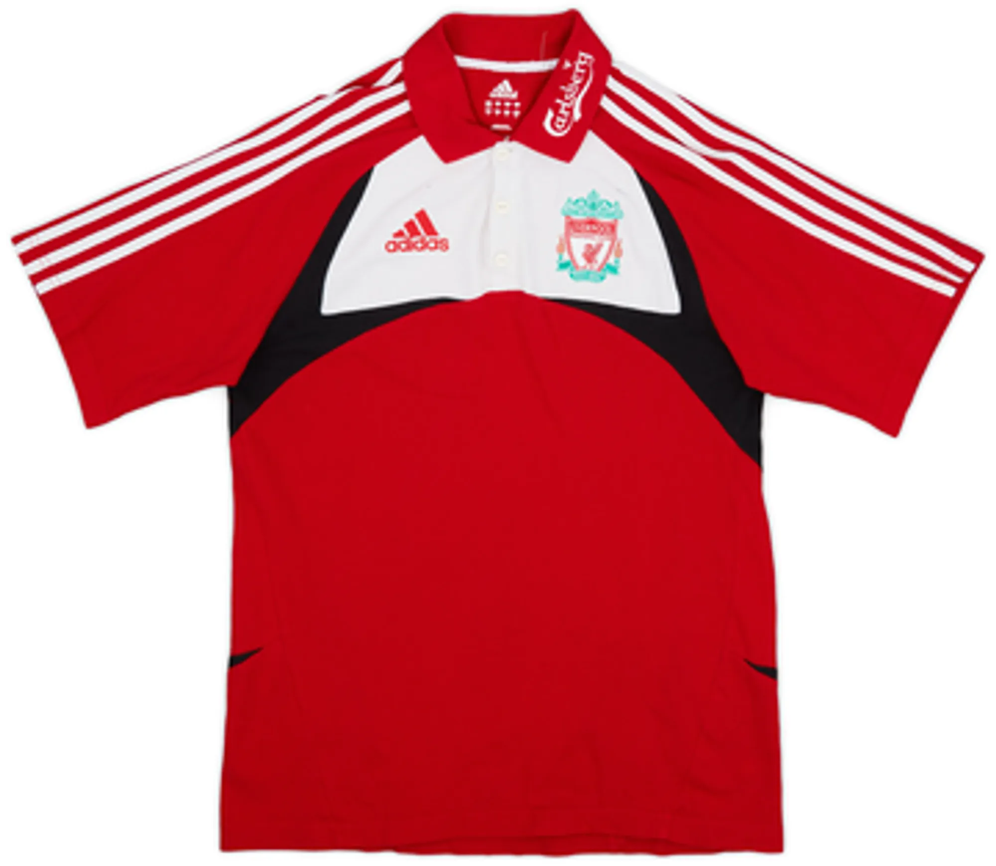2007-08 Liverpool adidas Polo Shirt - 7/10 - (L)