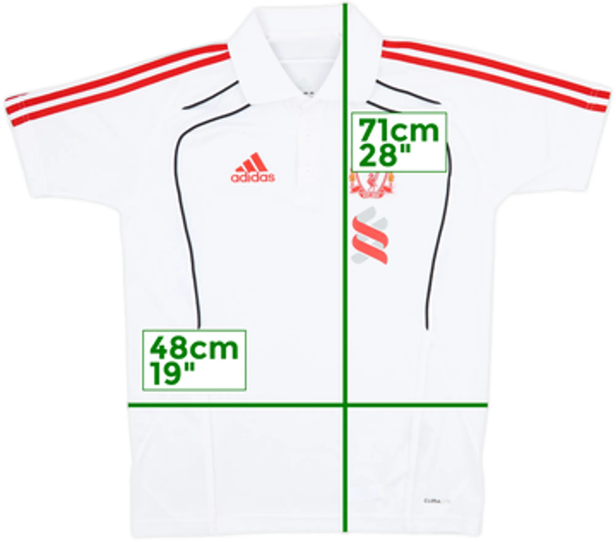 2010-11 Liverpool adidas Polo Shirt - 8/10 - (L)