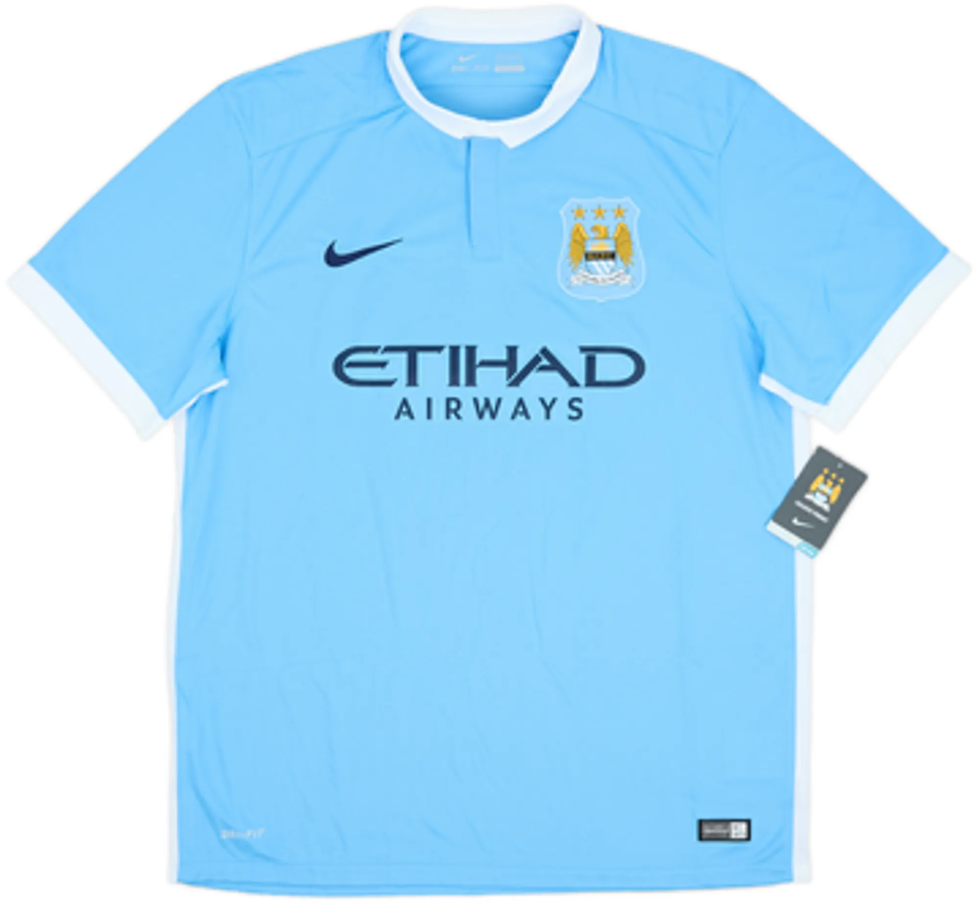 2015-16 Manchester City Home Shirt Kun Aguero #10 (XL)