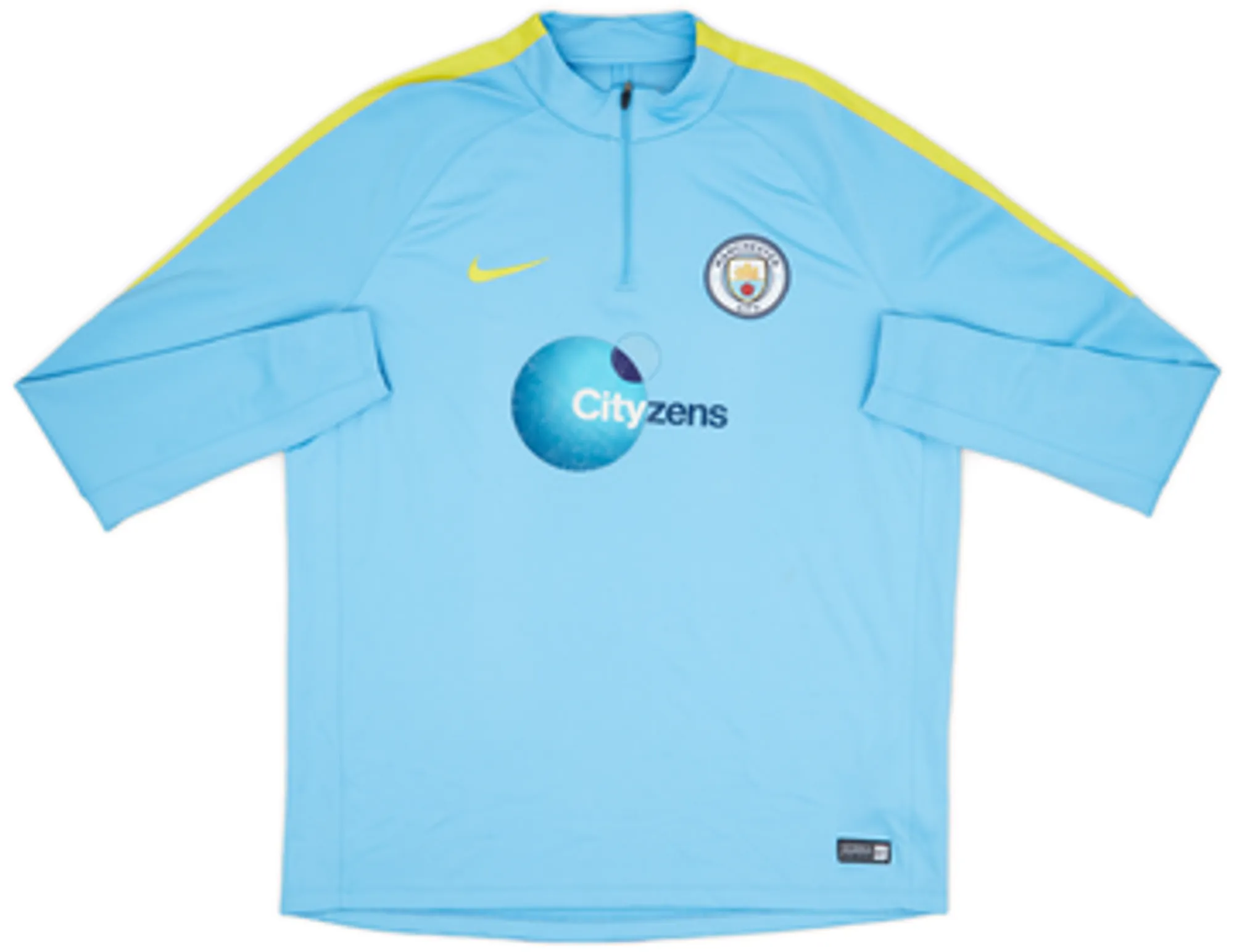 2016-17 Manchester City Nike 1/4 Zip Training Top - 5/10 - (M)