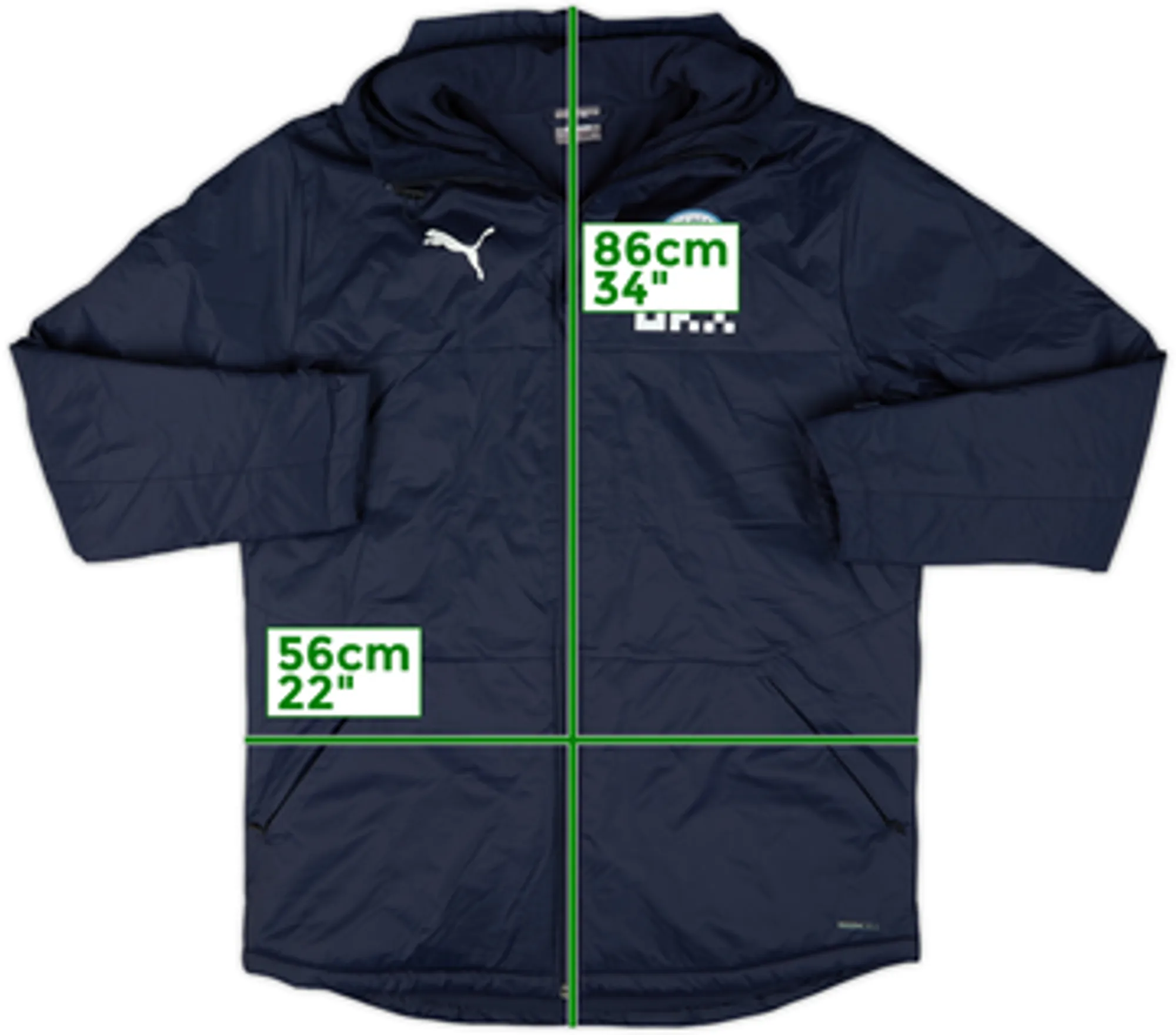 2022-23 Manchester City Puma Padded Bench Coat - 8/10 - (M)