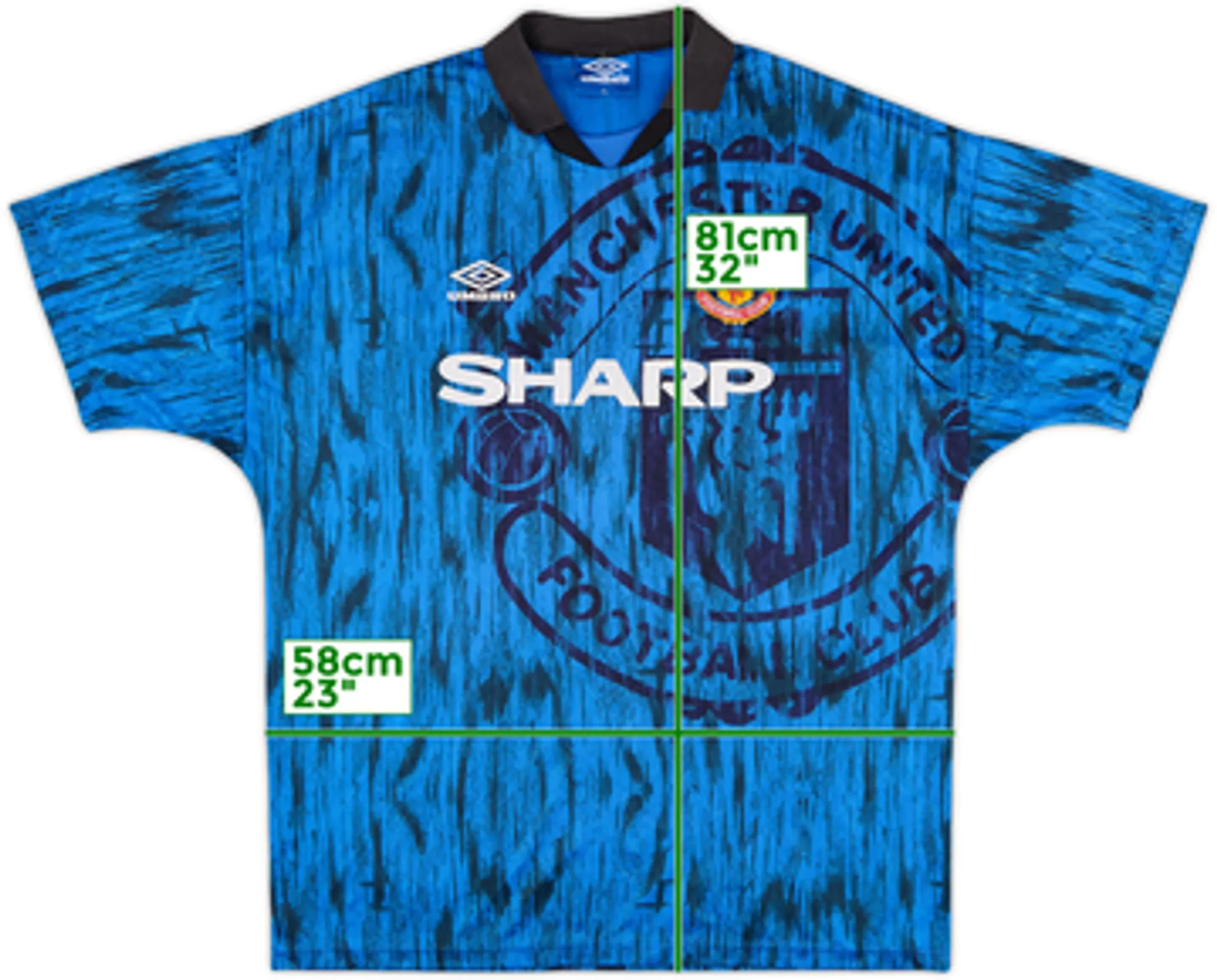1992-93 Manchester United Away Shirt - 6/10 - (L