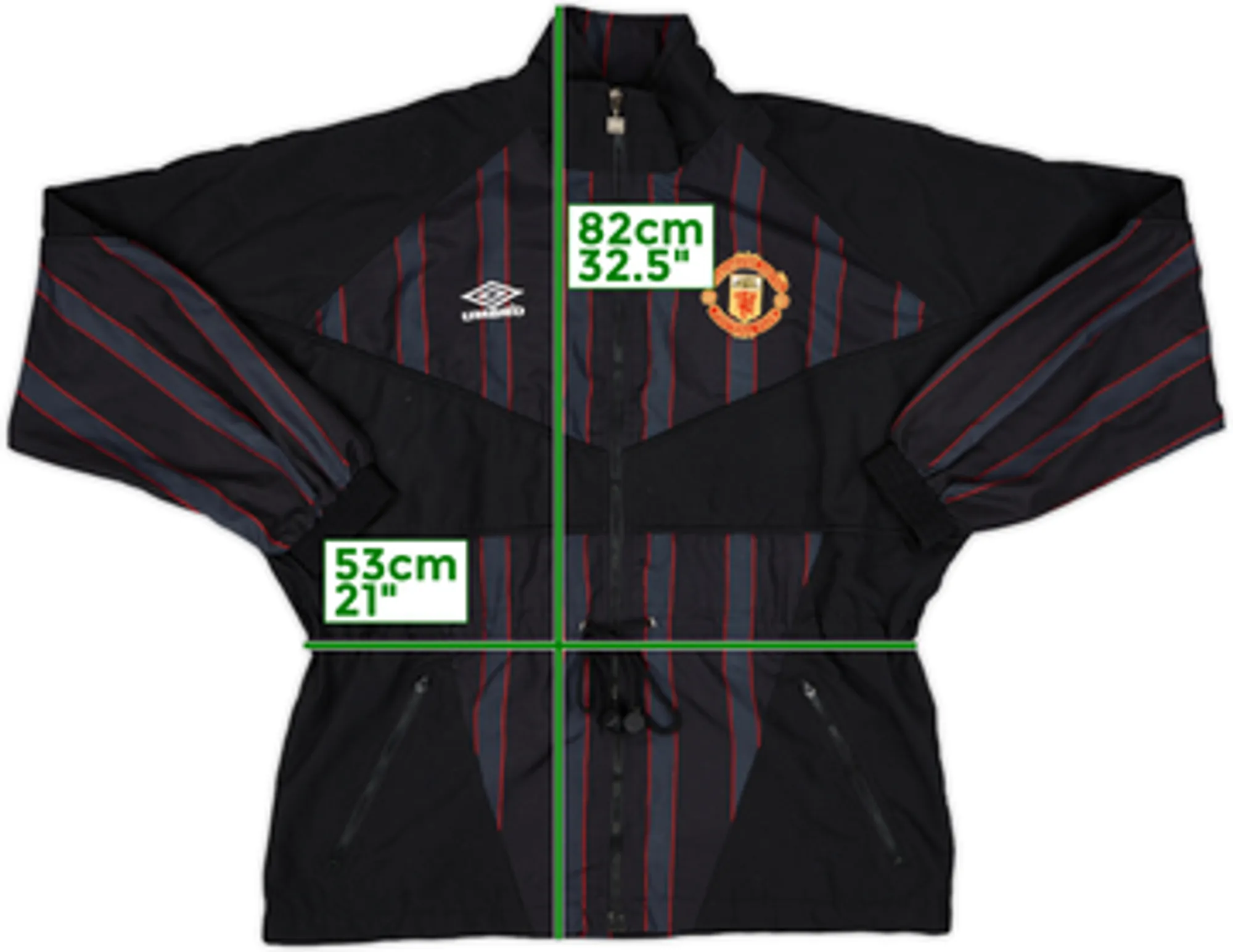 1994-95 Manchester United Umbro Track Jacket - 8/10 - (L)