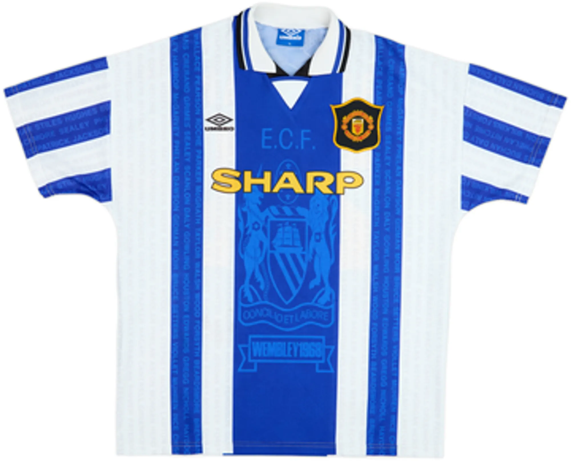 1994-96 Manchester United Third Shirt Beckham #24 - 9/10 - (XL)