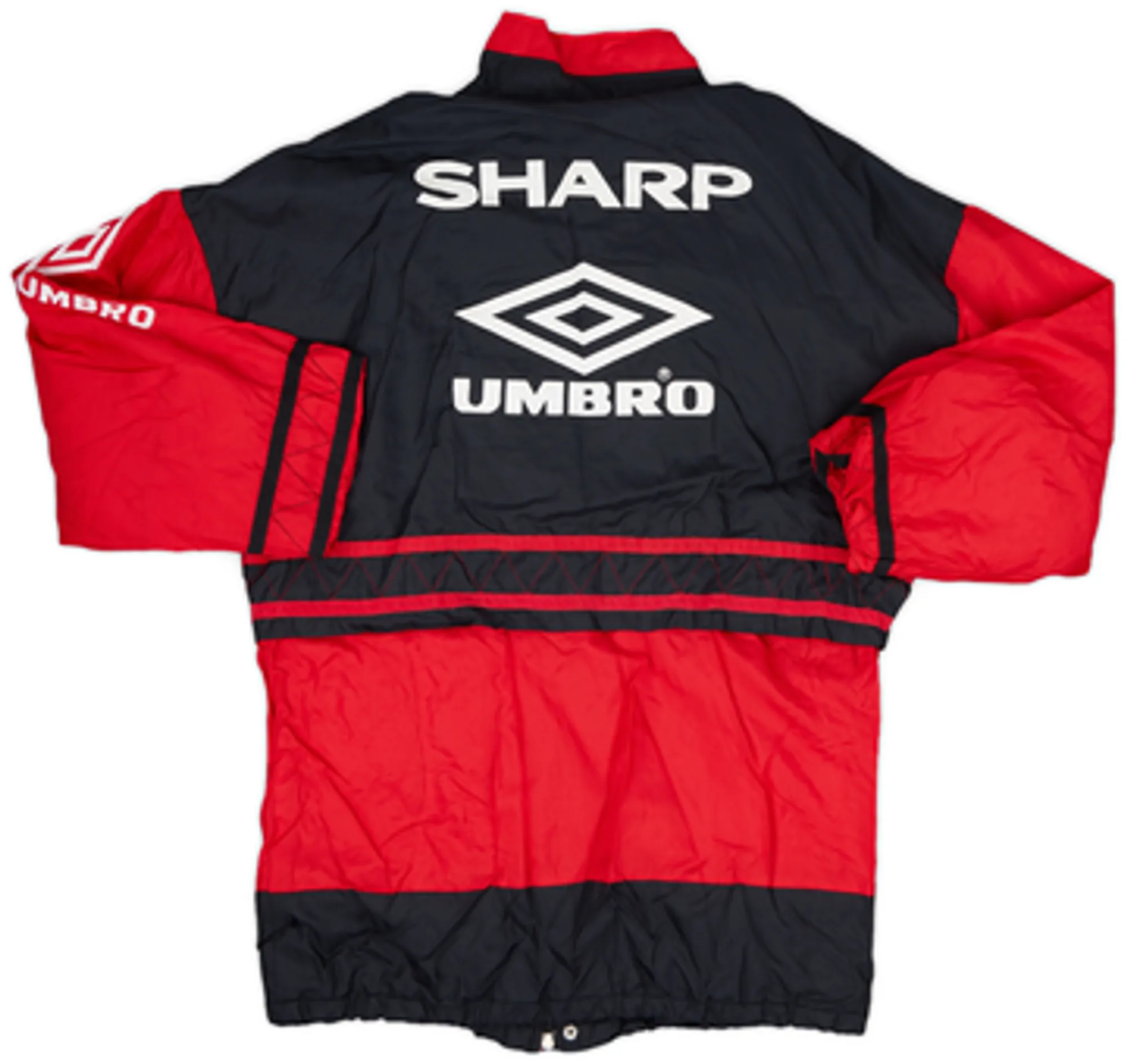 1996-97 Manchester United Umbro Padded Bench Coat - 9/10 - (L)