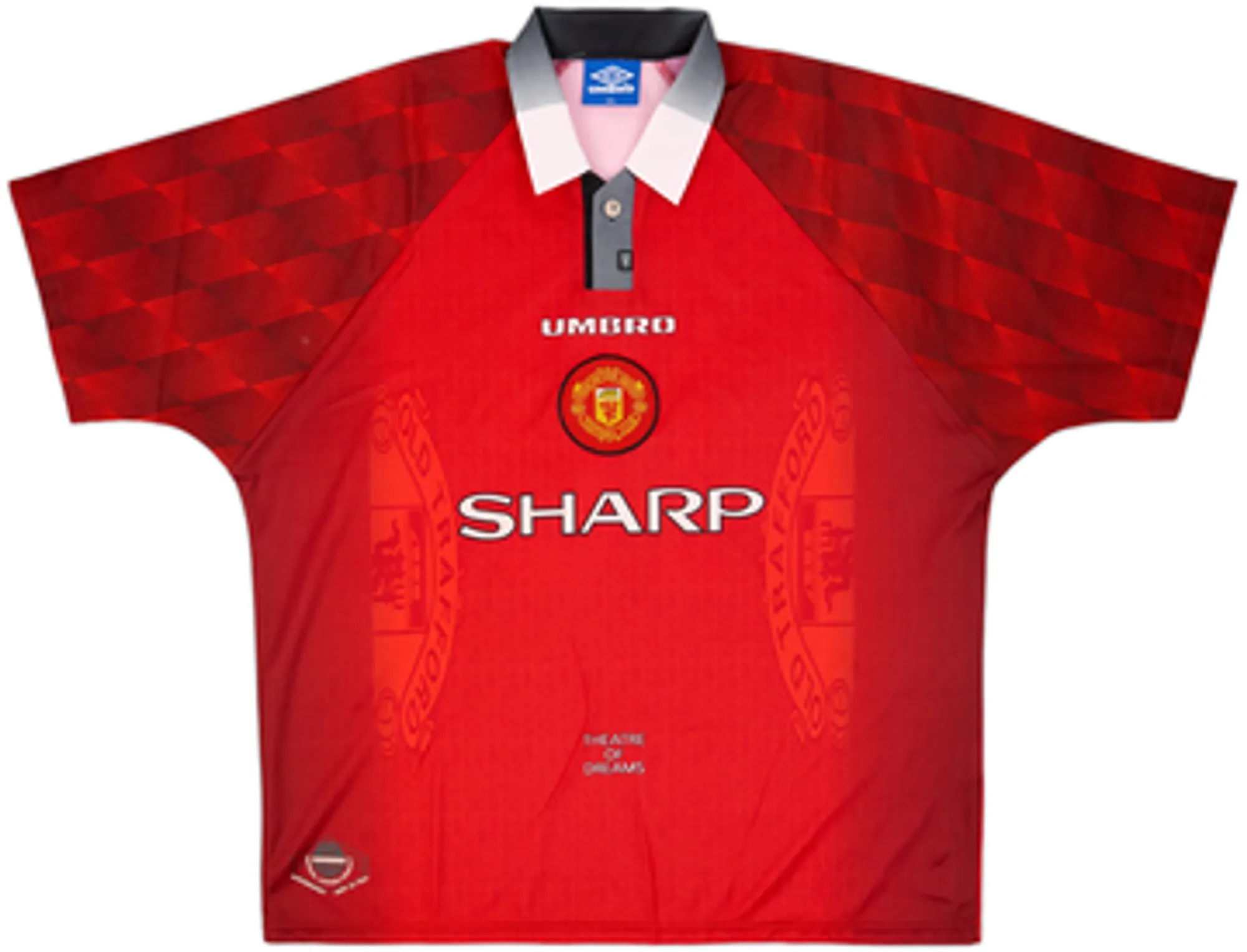 1996-98 Manchester United Home Shirt Beckham #10 - 10/10 - (XL)