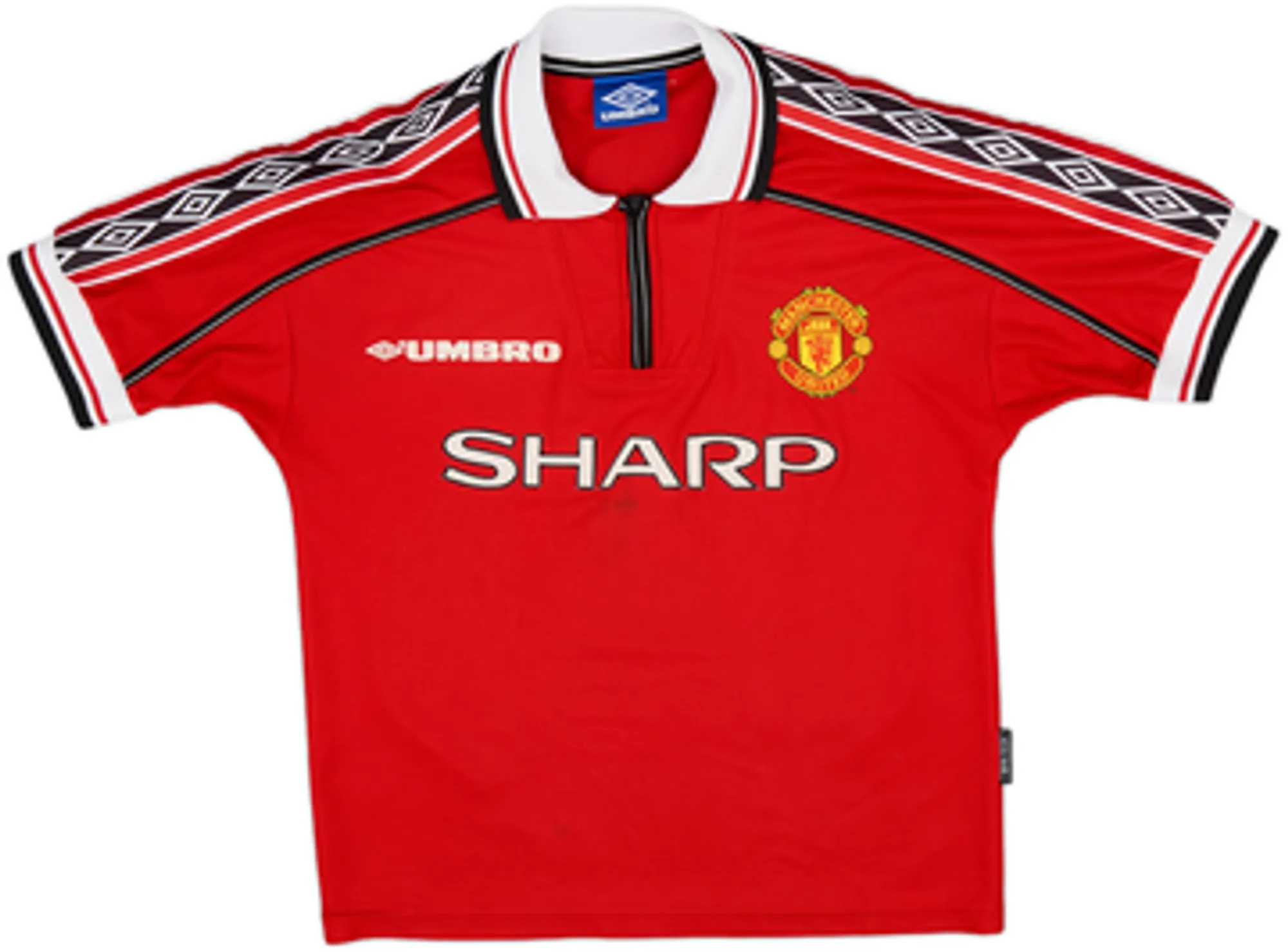 1998-00 Manchester United Home Shirt Cole #9 - 8/10 - (L)