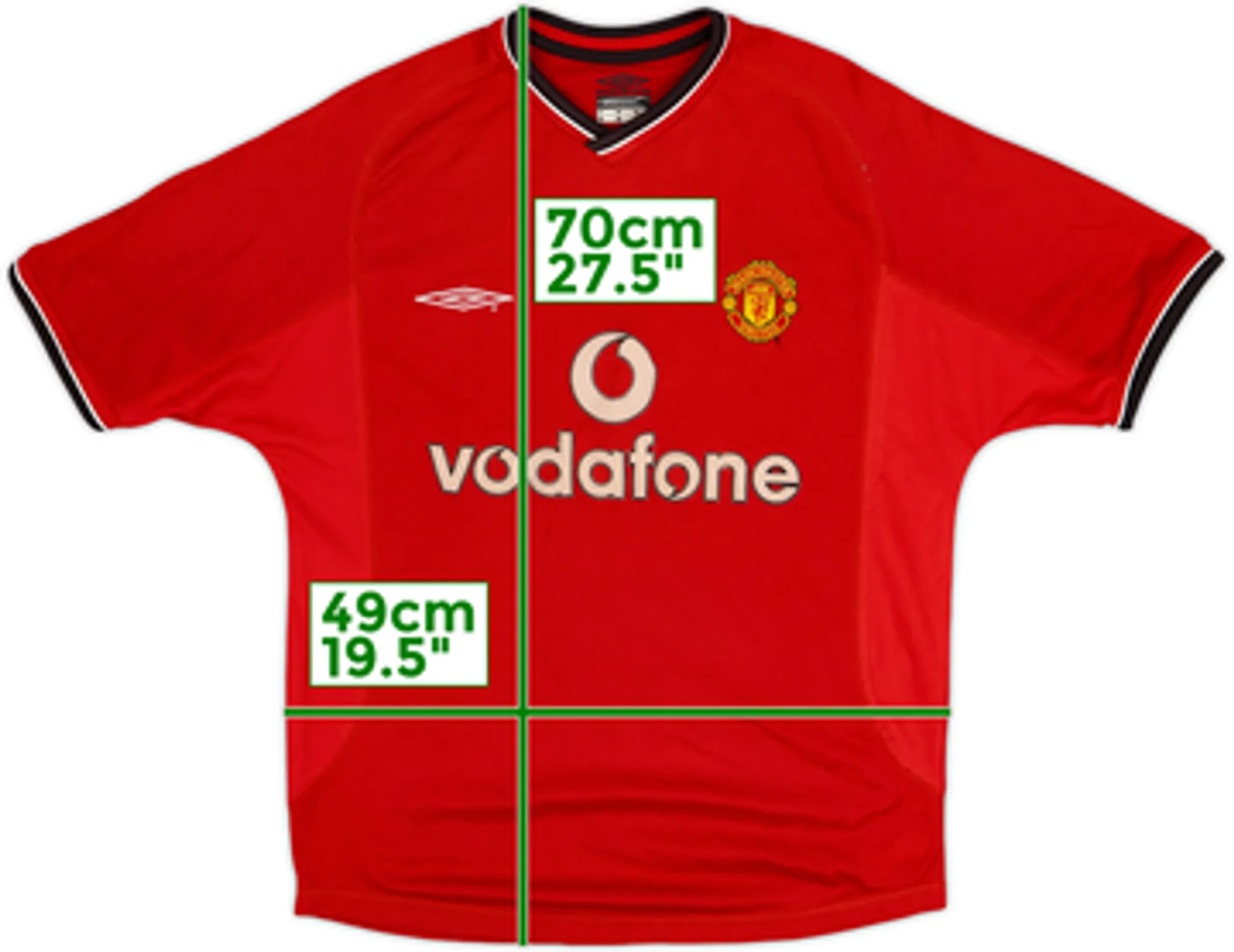 2000-02 Manchester United Home Shirt - 5/10 - (L)