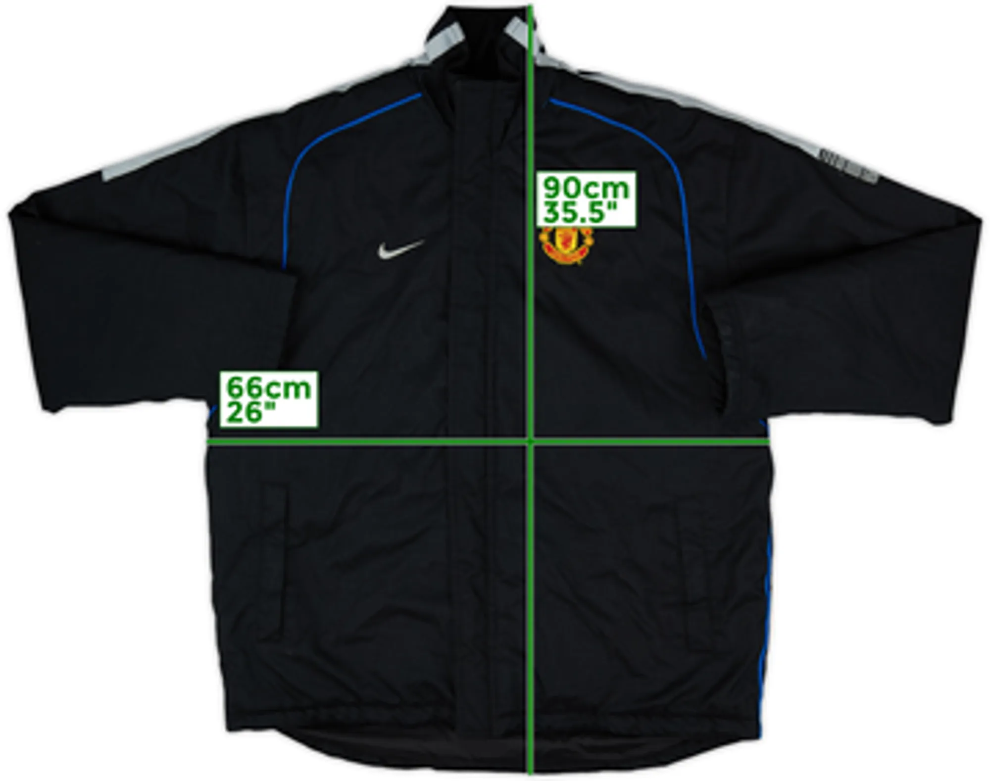 2002-03 Manchester United Nike Padded Bench Coat - 8/10 - (L)