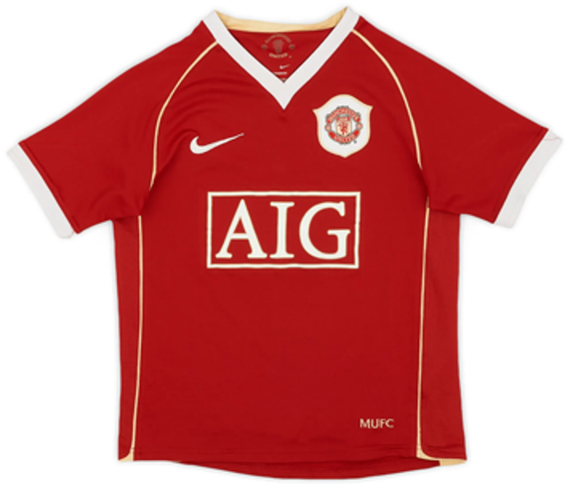 2006-07 Manchester United Home Shirt - 7/10 - (L.Boys)