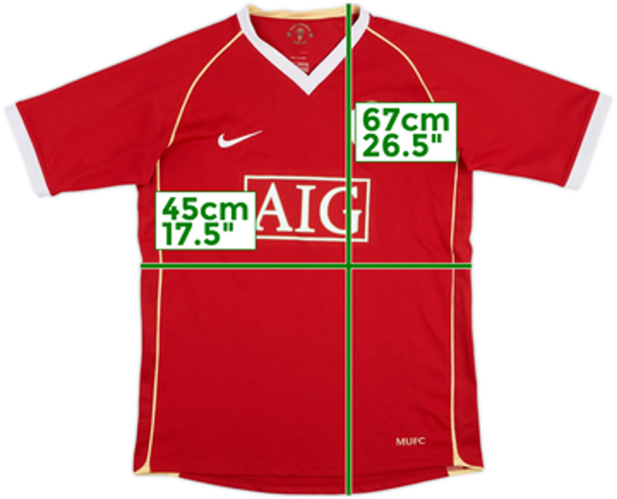 2006-07 Manchester United Home Shirt - 8/10 - (L.Boys)