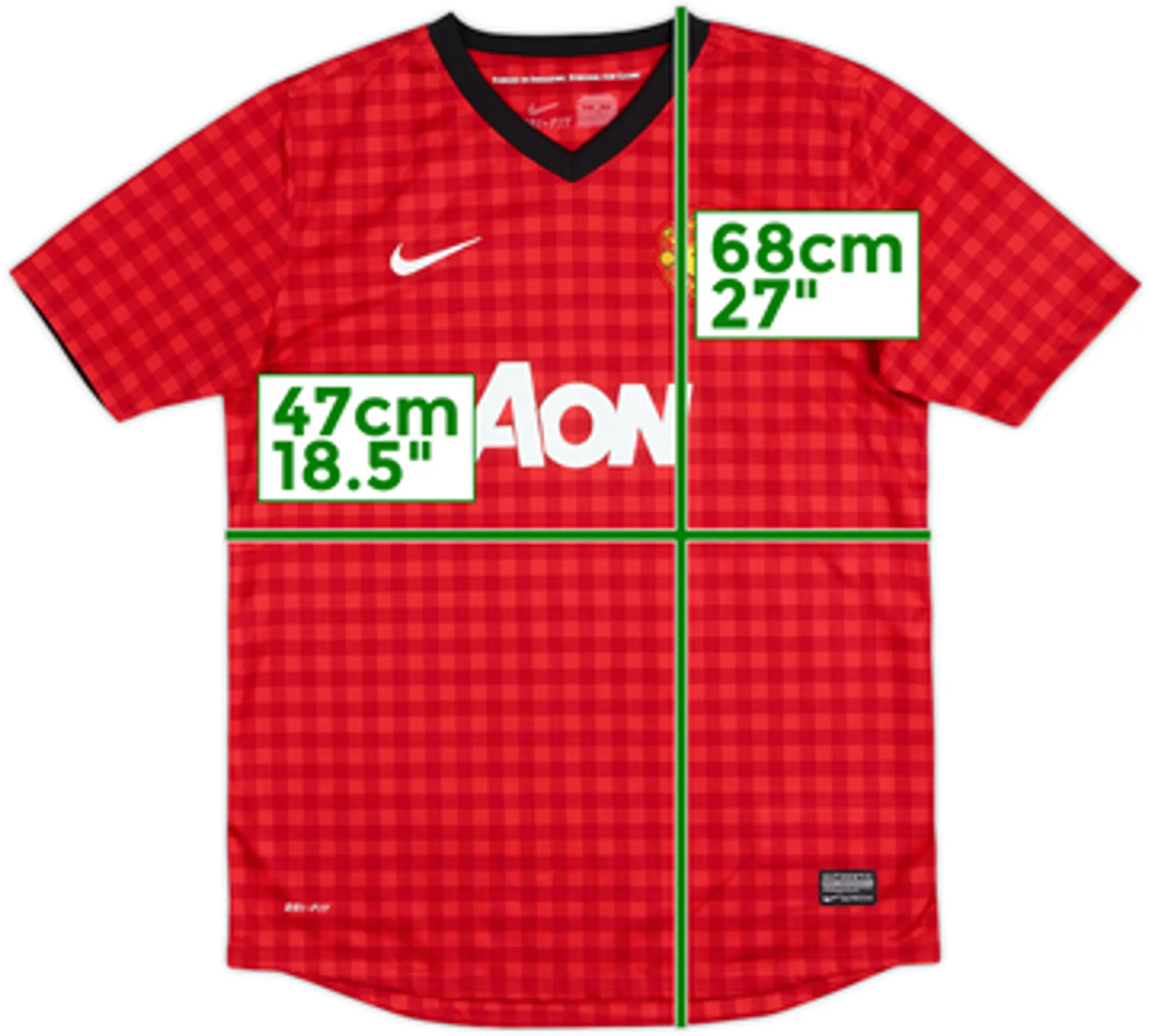 2012-13 Manchester United Home Shirt - 4/10 - (L)