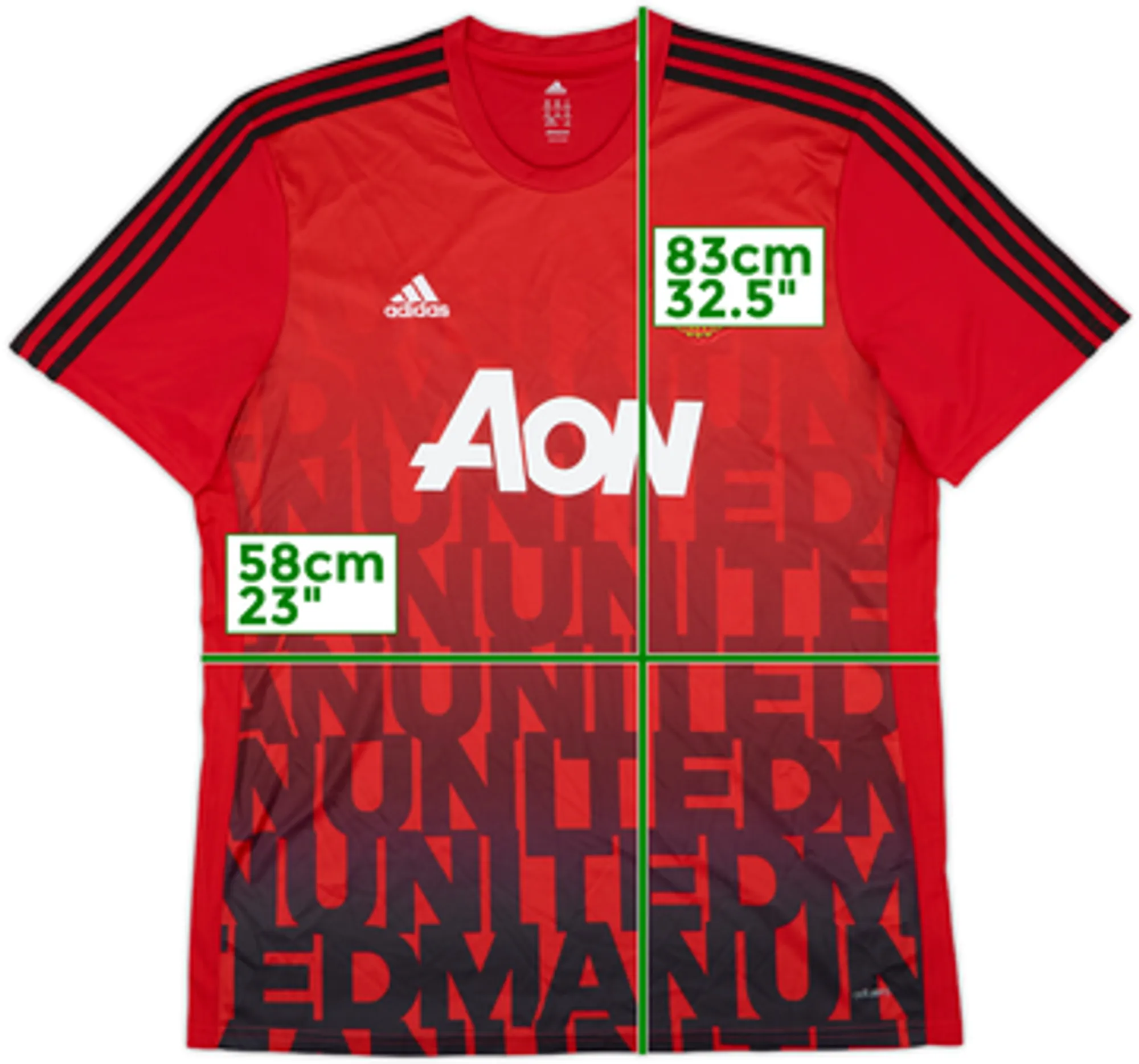 2015-16 Manchester United adidas Training Shirt - 9/10 - (L)