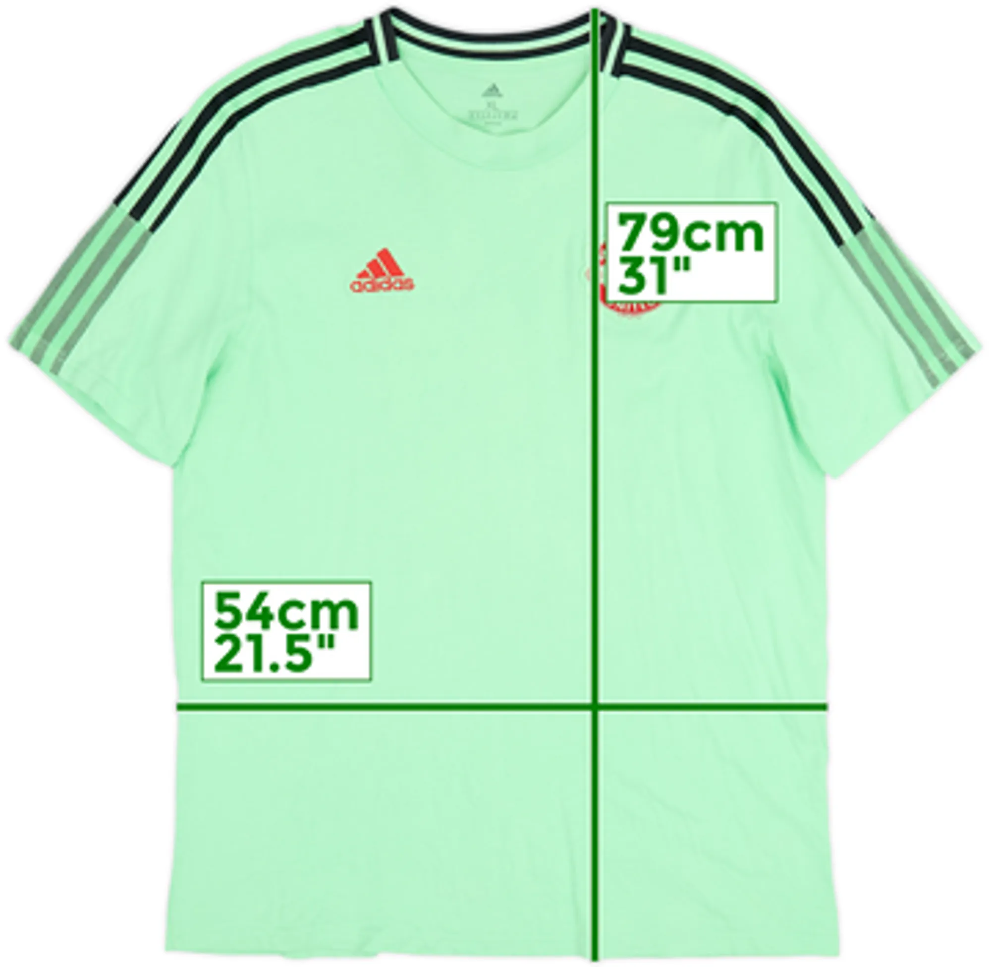 2020-21 Manchester United adidas Cotton Tee - 9/10 - (L)