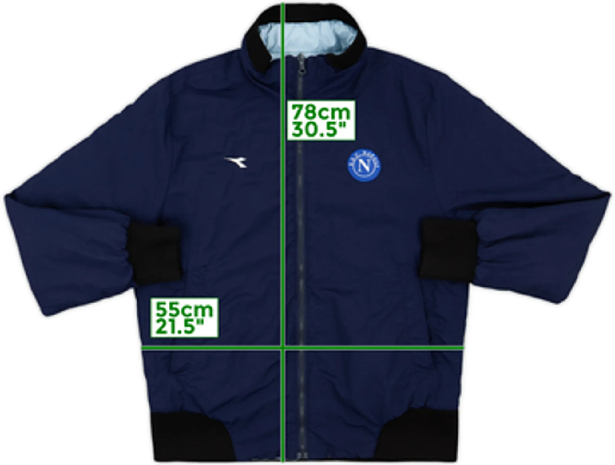 2000-01 Napoli Diadora Track Jacket - 8/10 - (L)
