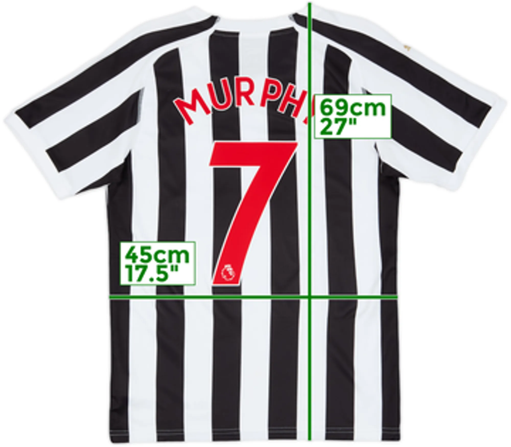 2018-19 Newcastle Home Shirt Murphy #7 - 7/10 - (S)