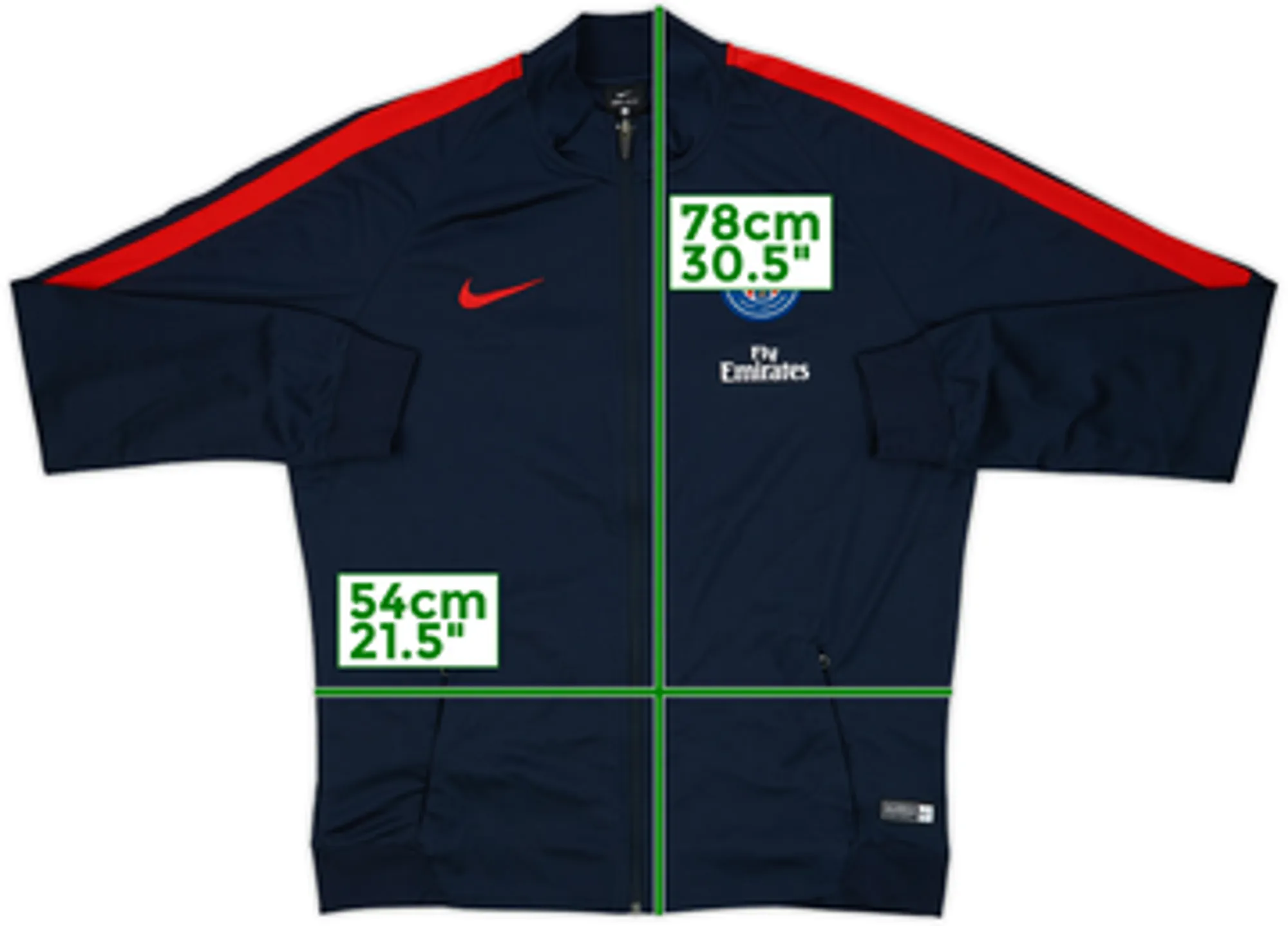 2016-17 Paris Saint-Germain Nike Track Jacket - 8/10 - (L)
